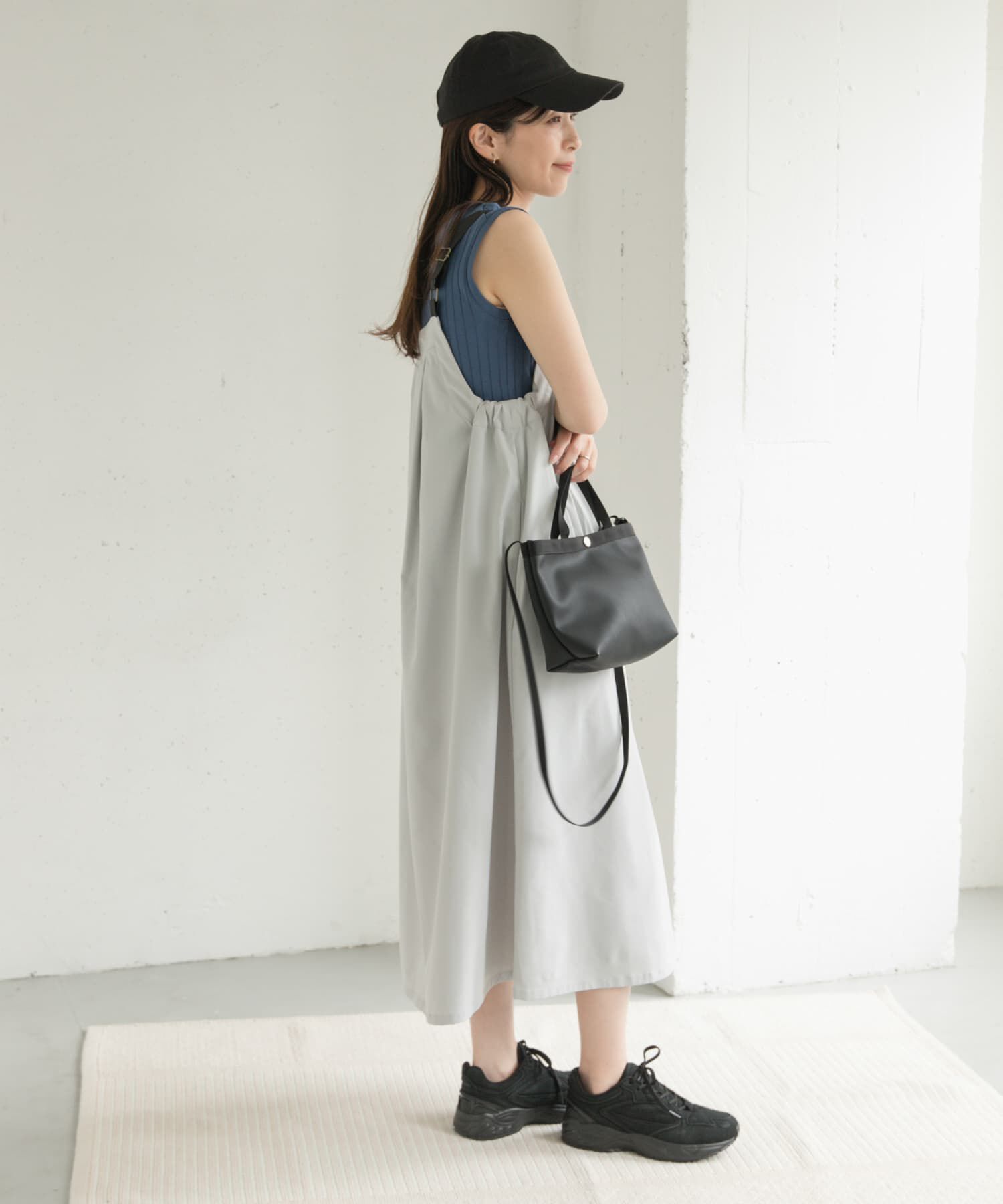 URBAN RESEARCH DOORS「『WEB/一部店舗限定カラー』『UR TECH POLIsh POLI』ワークジャンスカ」|ワンピース|