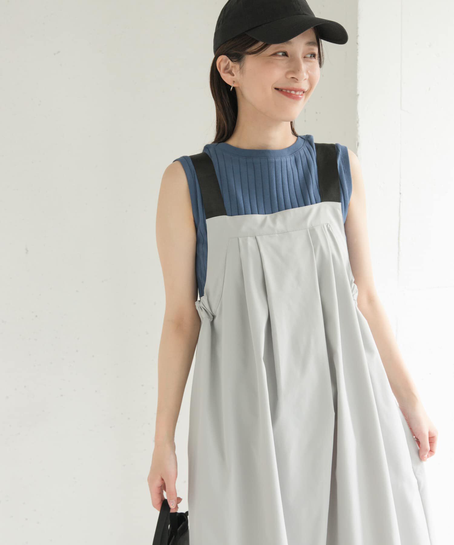 URBAN RESEARCH DOORS「『WEB/一部店舗限定カラー』『UR TECH POLIsh POLI』ワークジャンスカ」|ワンピース|