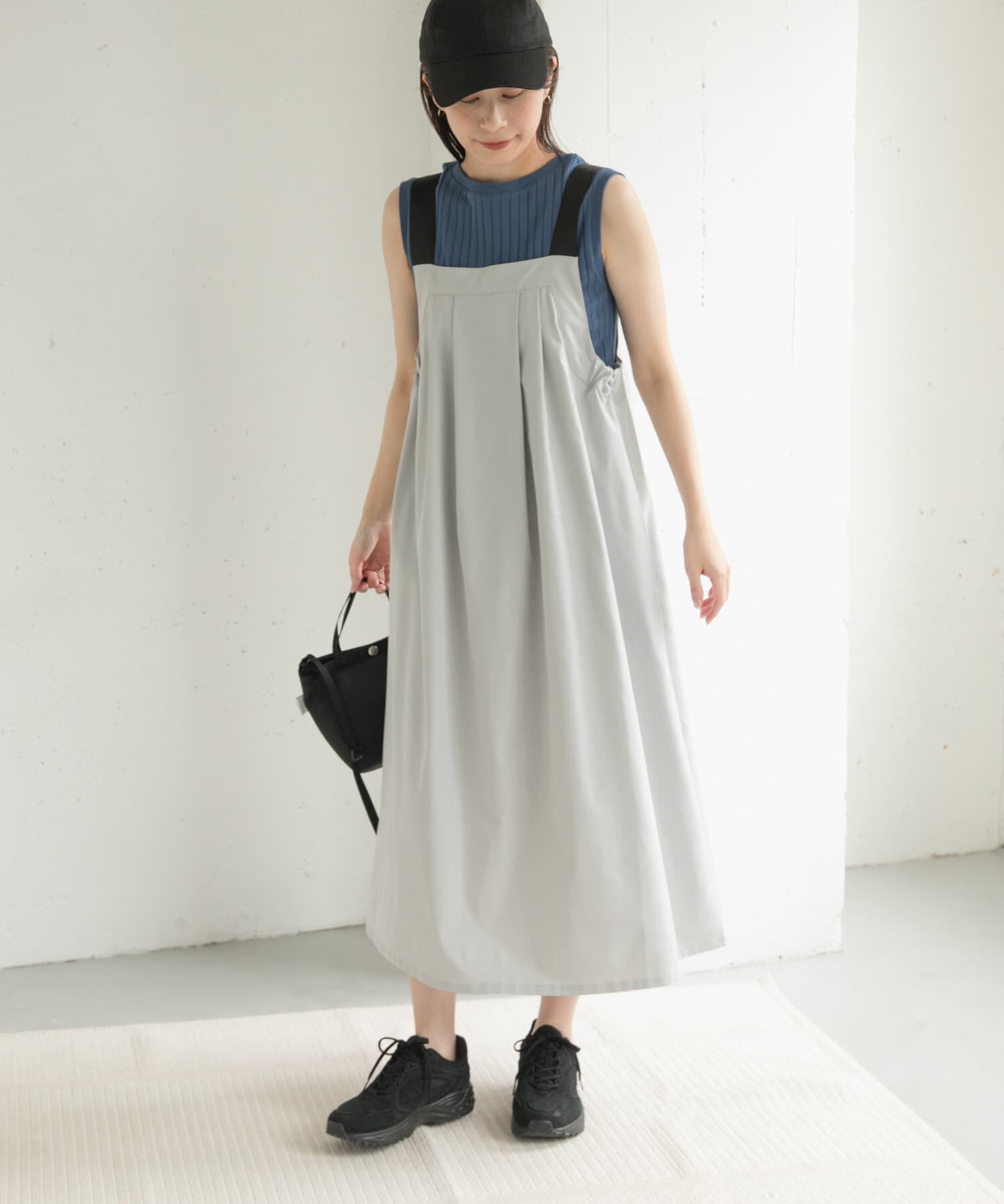 URBAN RESEARCH DOORS「『WEB/一部店舗限定カラー』『UR TECH POLIsh POLI』ワークジャンスカ」|ワンピース|