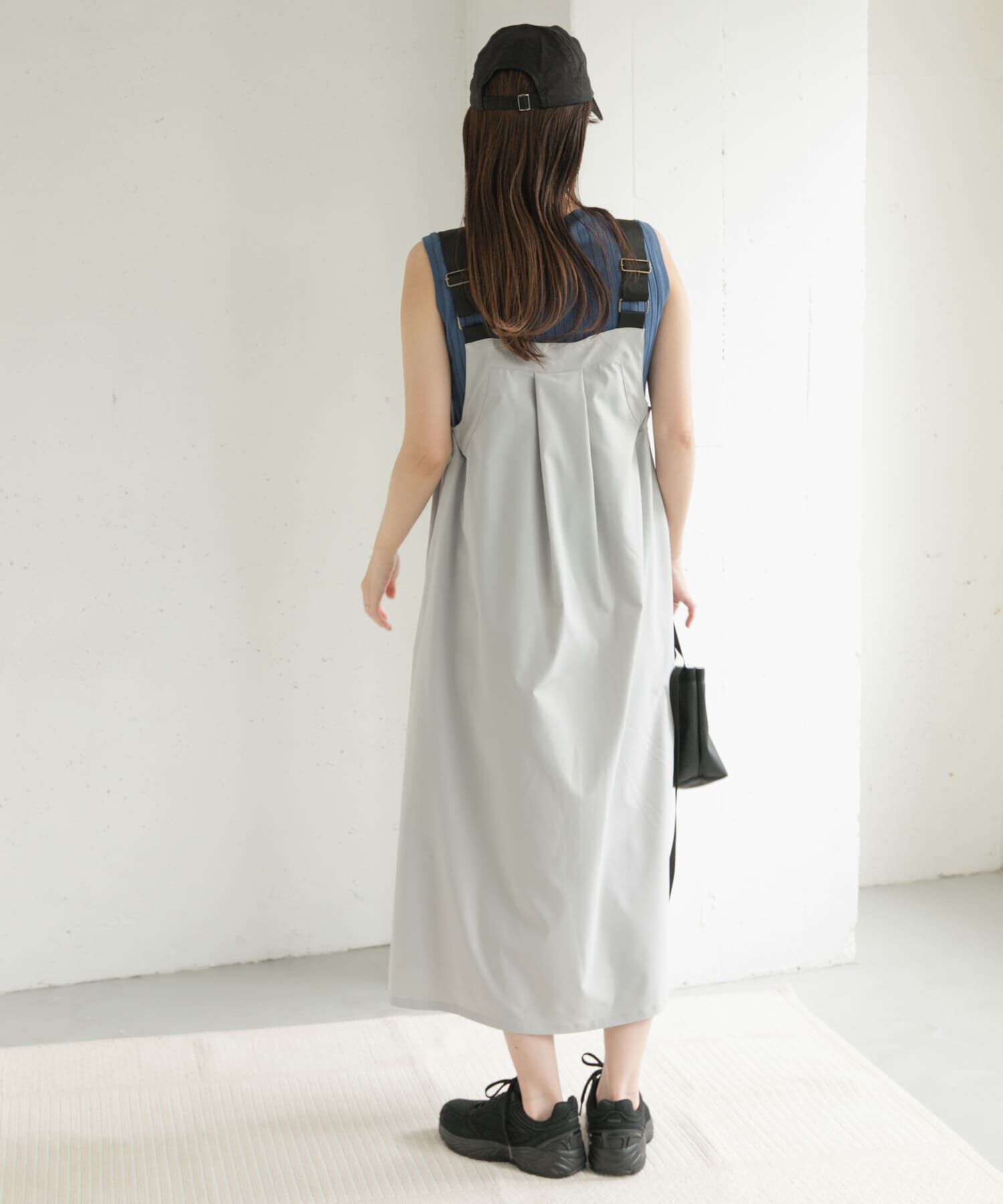 URBAN RESEARCH DOORS「『WEB/一部店舗限定カラー』『UR TECH POLIsh POLI』ワークジャンスカ」|ワンピース|