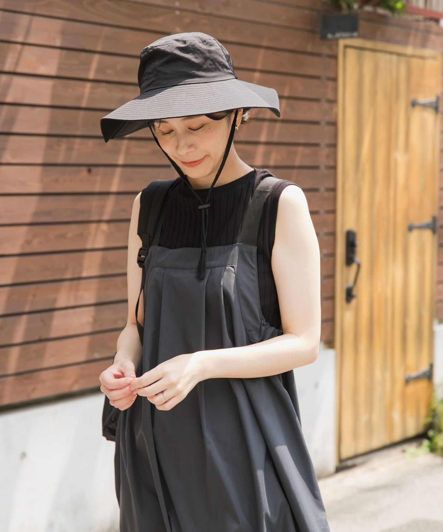 URBAN RESEARCH DOORS「『WEB/一部店舗限定カラー』『UR TECH POLIsh POLI』ワークジャンスカ」|ワンピース|