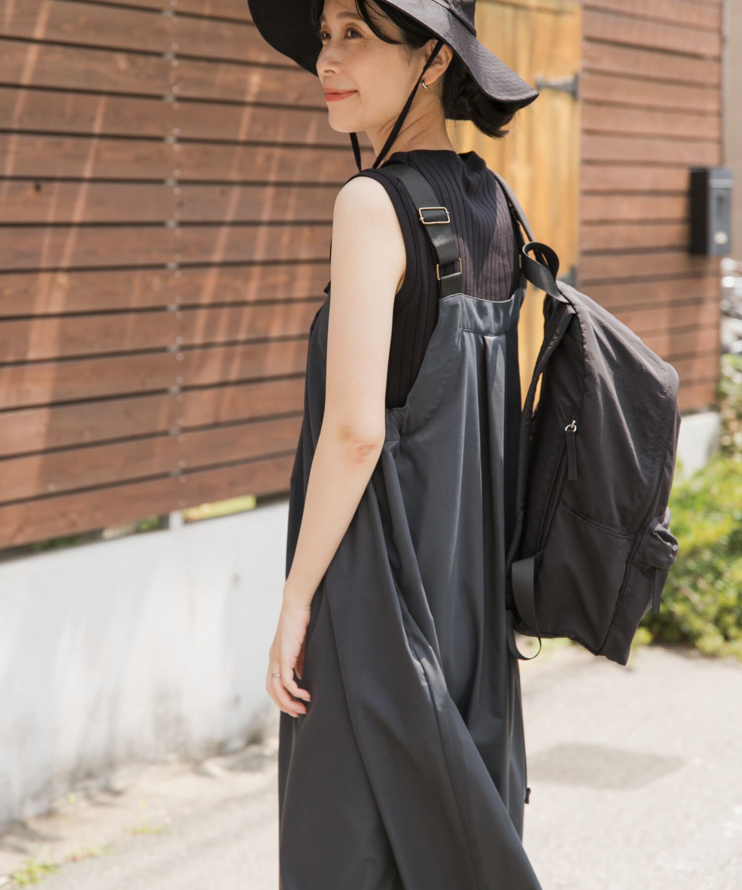 URBAN RESEARCH DOORS「『WEB/一部店舗限定カラー』『UR TECH POLIsh POLI』ワークジャンスカ」|ワンピース|