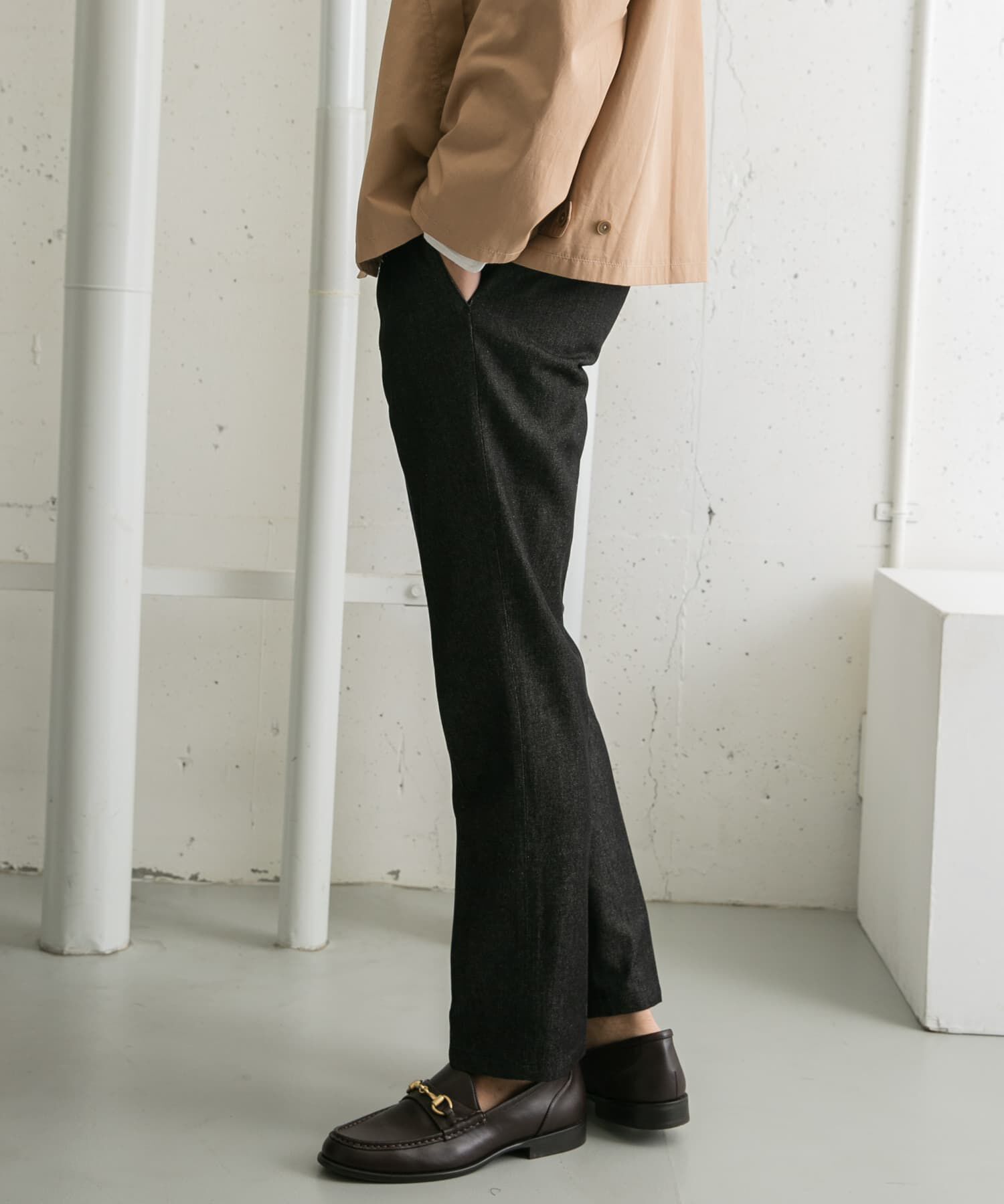 URBAN RESEARCH ROSSO「『XLサイズあり』デニムスラックスパンツ」|デニム|