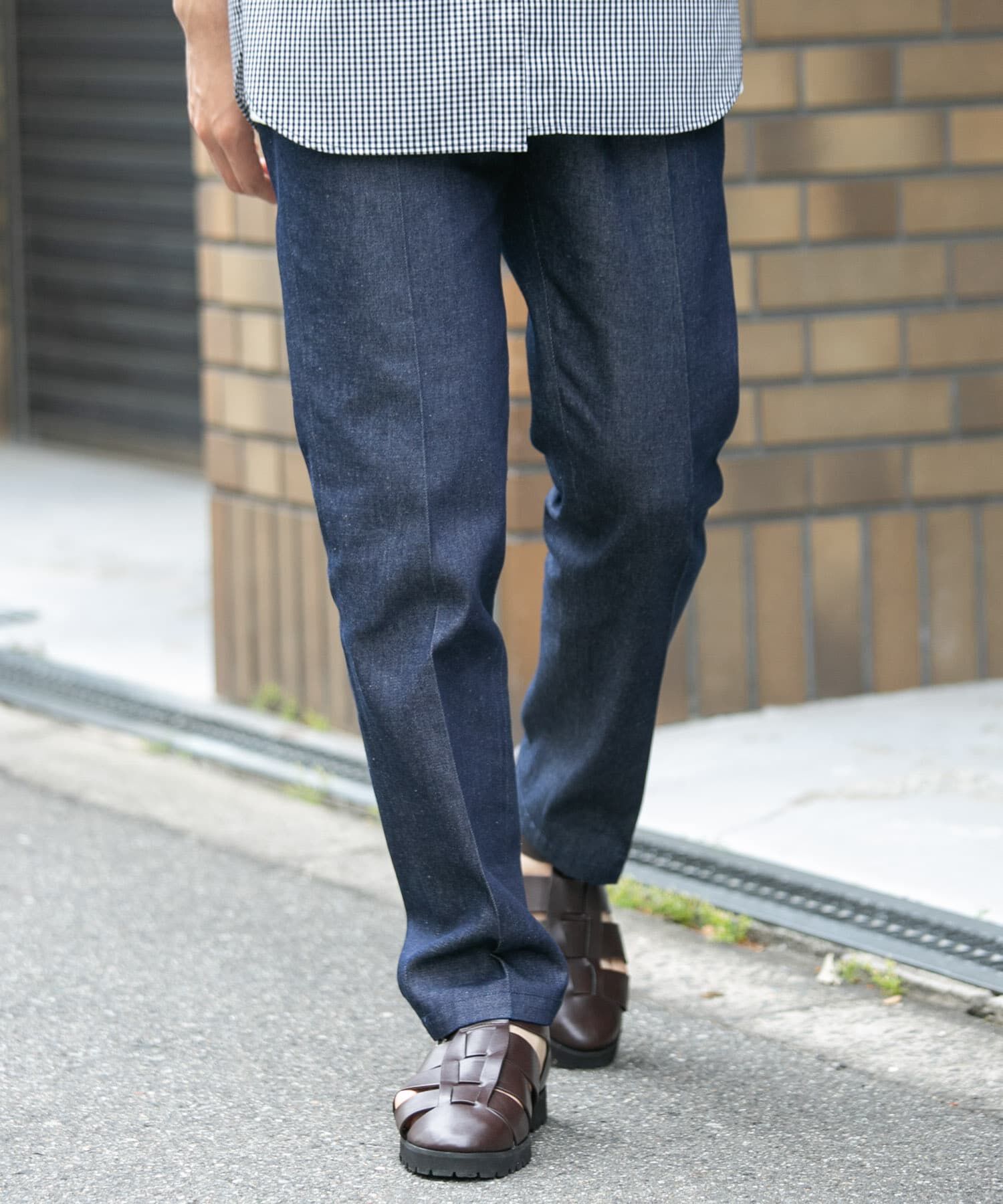 URBAN RESEARCH ROSSO「『XLサイズあり』デニムスラックスパンツ」|デニム|