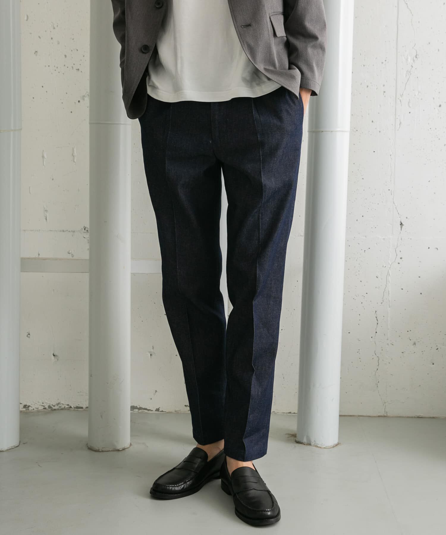 URBAN RESEARCH ROSSO「『XLサイズあり』デニムスラックスパンツ」|デニム|