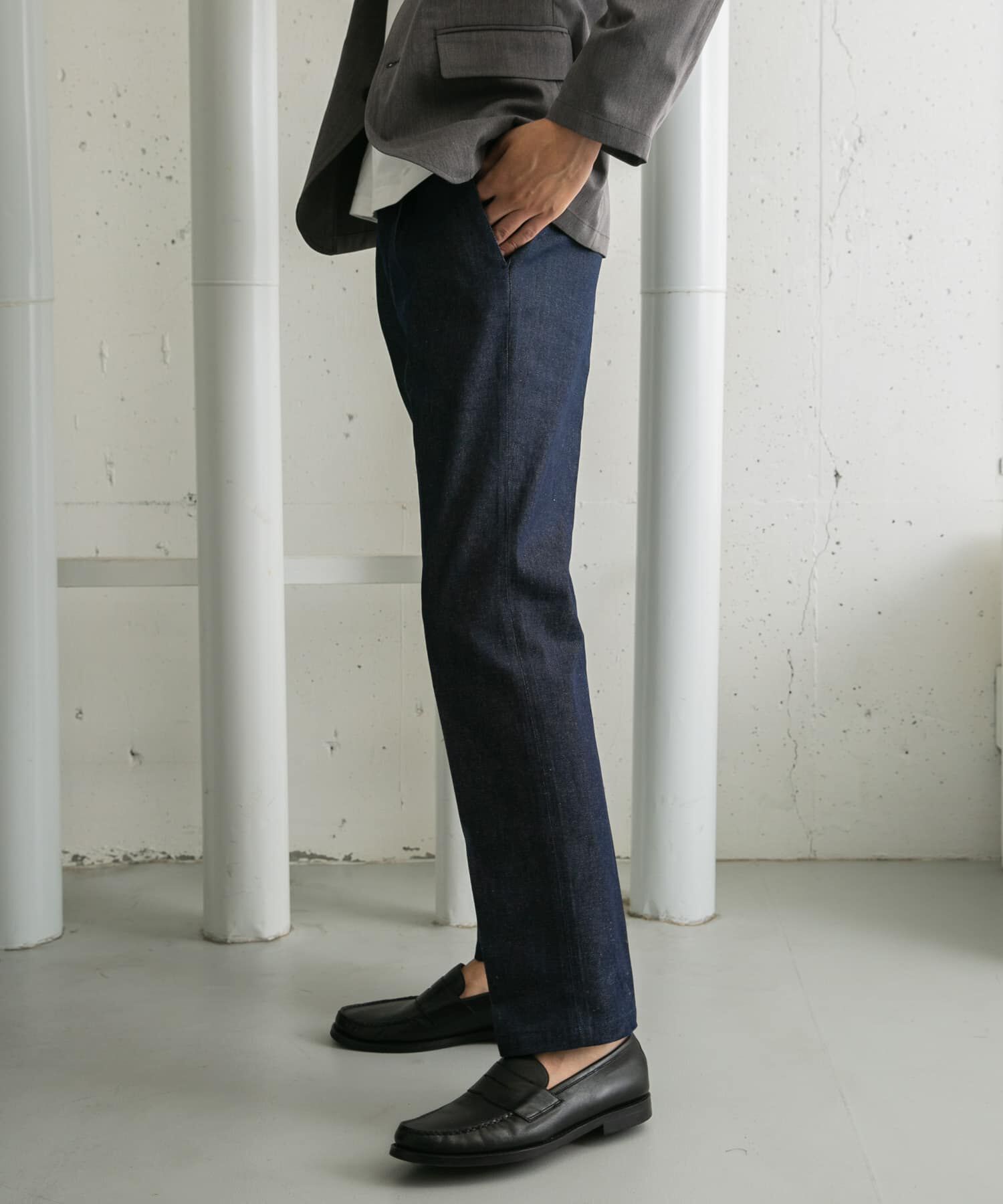 URBAN RESEARCH ROSSO「『XLサイズあり』デニムスラックスパンツ」|デニム|