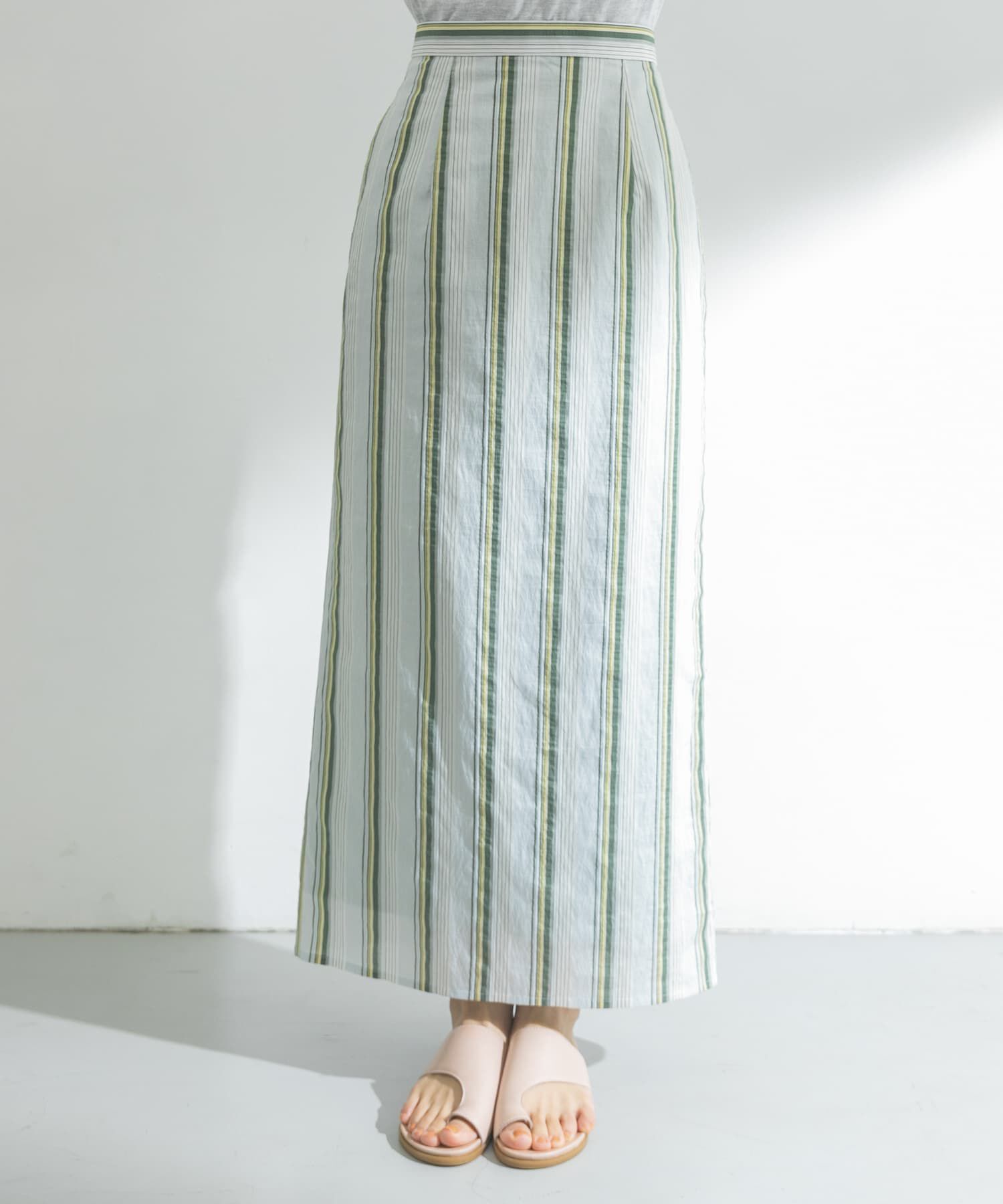 URBAN RESEARCH「カラーストライプIラインスカート」|スカート|