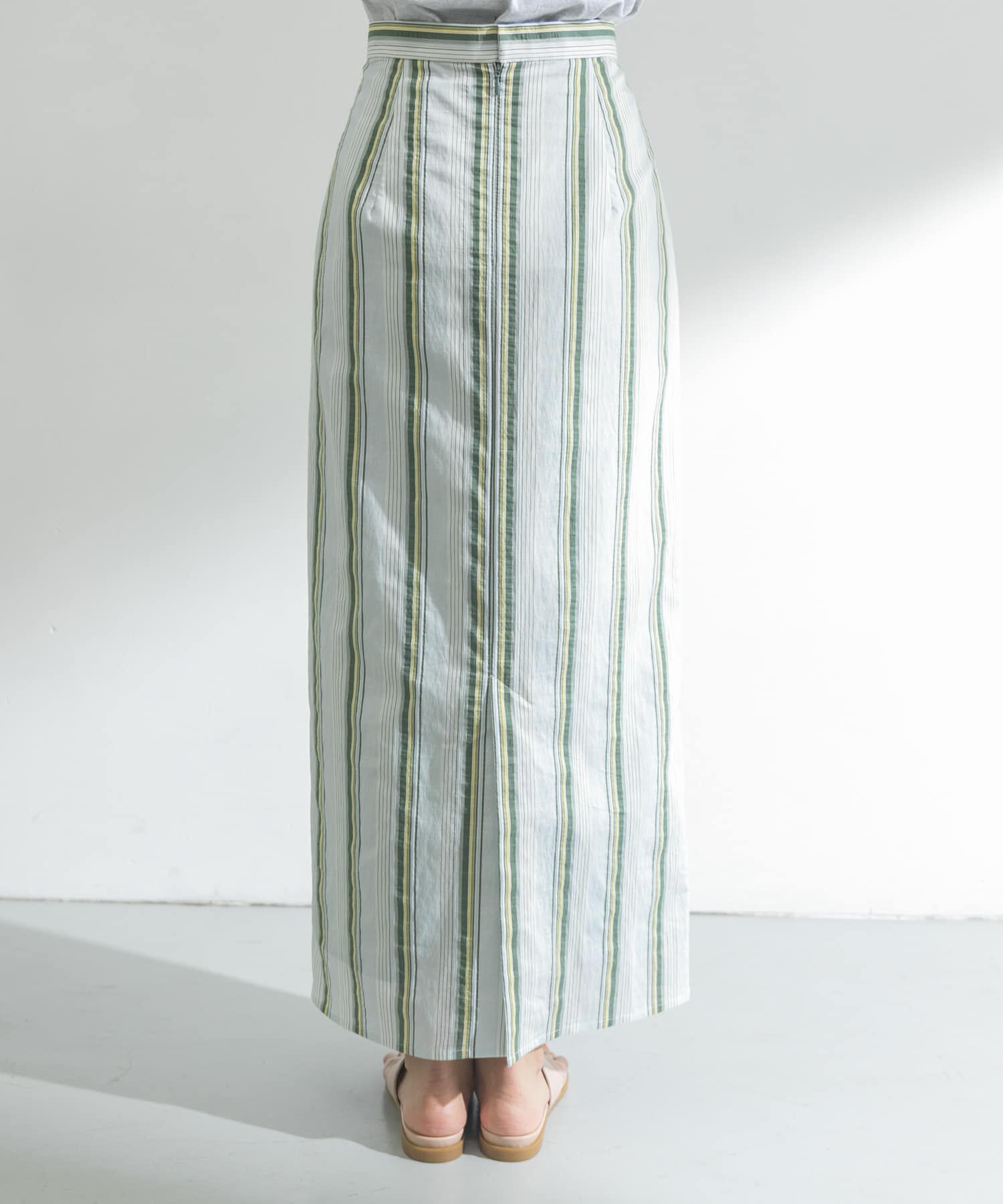 URBAN RESEARCH「カラーストライプIラインスカート」|スカート|