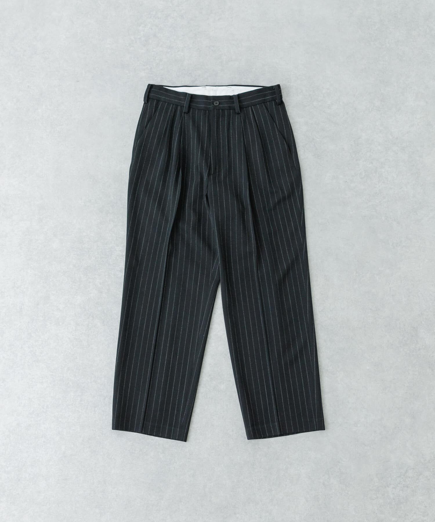 URBAN RESEARCH「new basic ウールツイルワイドスラックス」|その他|ストライプ