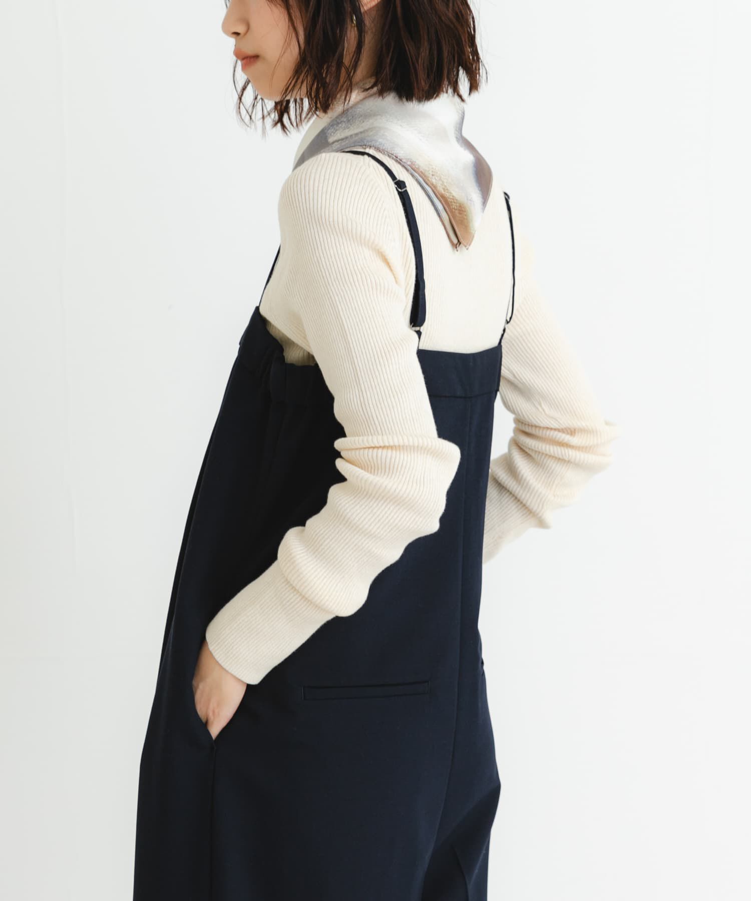 URBAN RESEARCH「『UR TECH』メランジコットンクルーネックニット」|ニット・セーター|