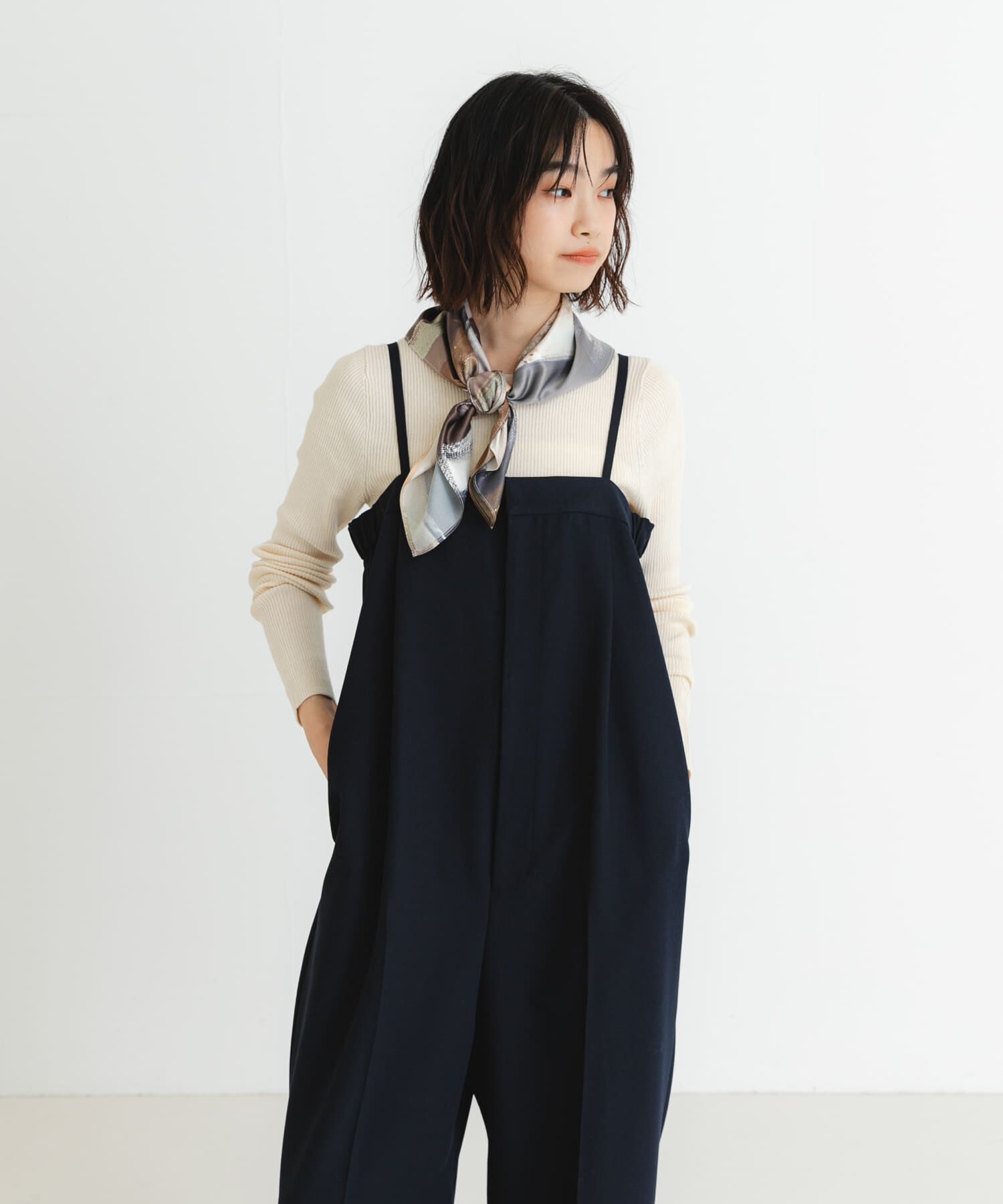 URBAN RESEARCH「『UR TECH』メランジコットンクルーネックニット」|ニット・セーター|