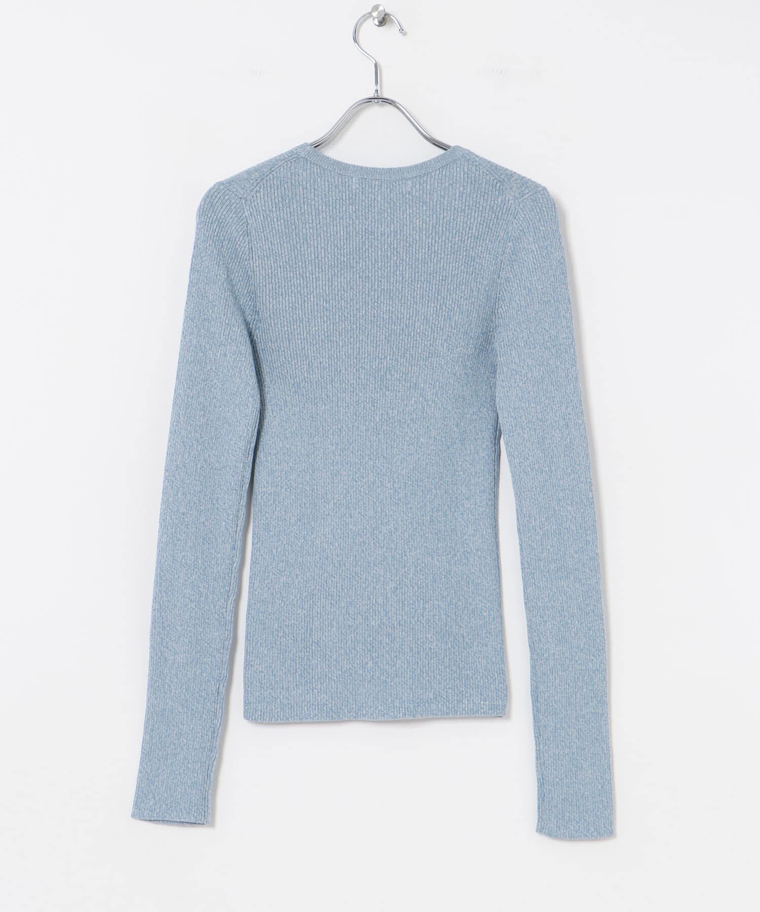 URBAN RESEARCH「『UR TECH』メランジコットンクルーネックニット」|ニット・セーター|