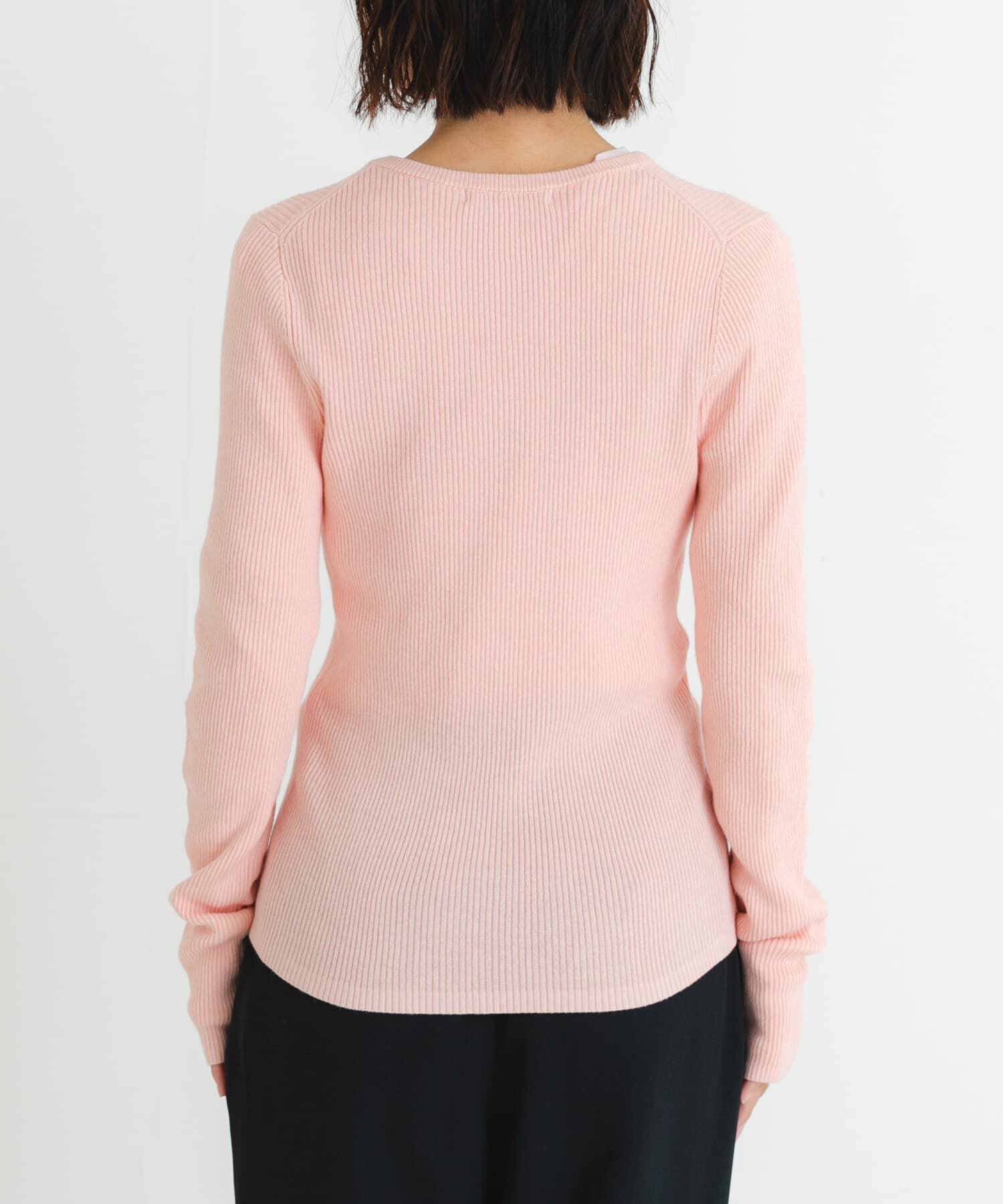 URBAN RESEARCH「『UR TECH』メランジコットンクルーネックニット」|ニット・セーター|