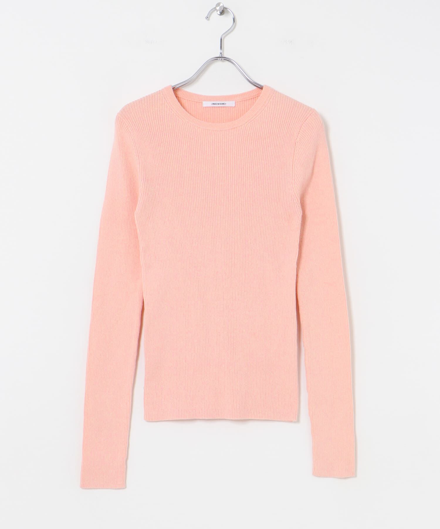 URBAN RESEARCH「『UR TECH』メランジコットンクルーネックニット」|ニット・セーター|