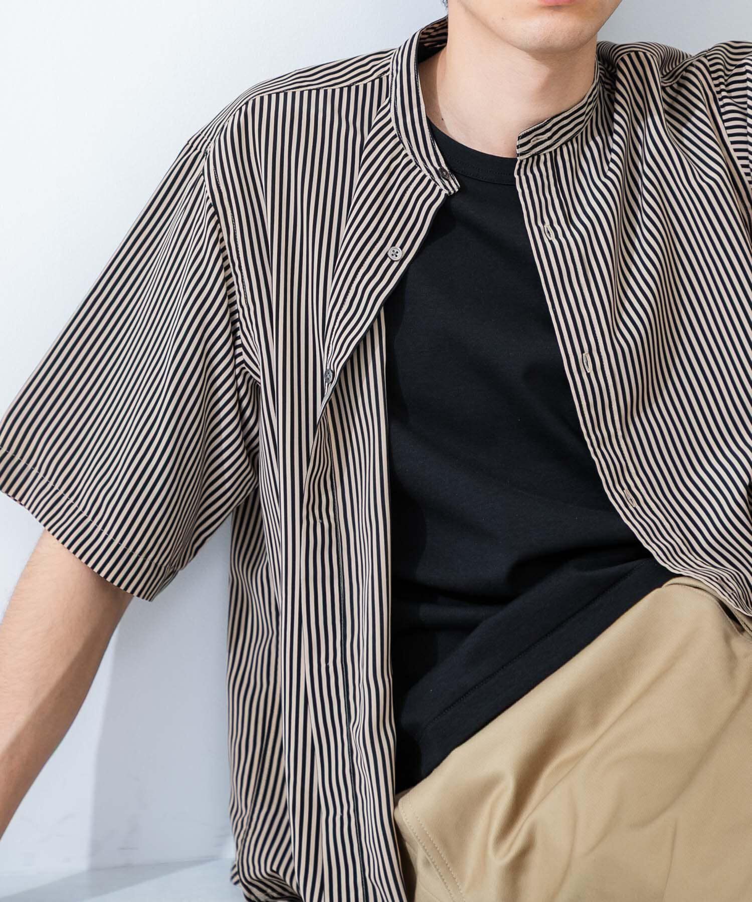 URBAN RESEARCH「PRINT BAND COLLAR SHIRTS」|シャツ・ブラウス|