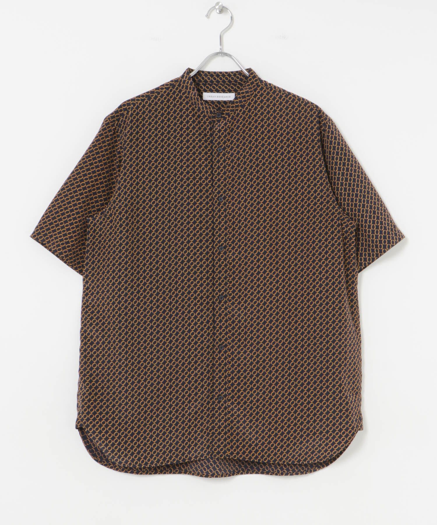 URBAN RESEARCH「PRINT BAND COLLAR SHIRTS」|シャツ・ブラウス|