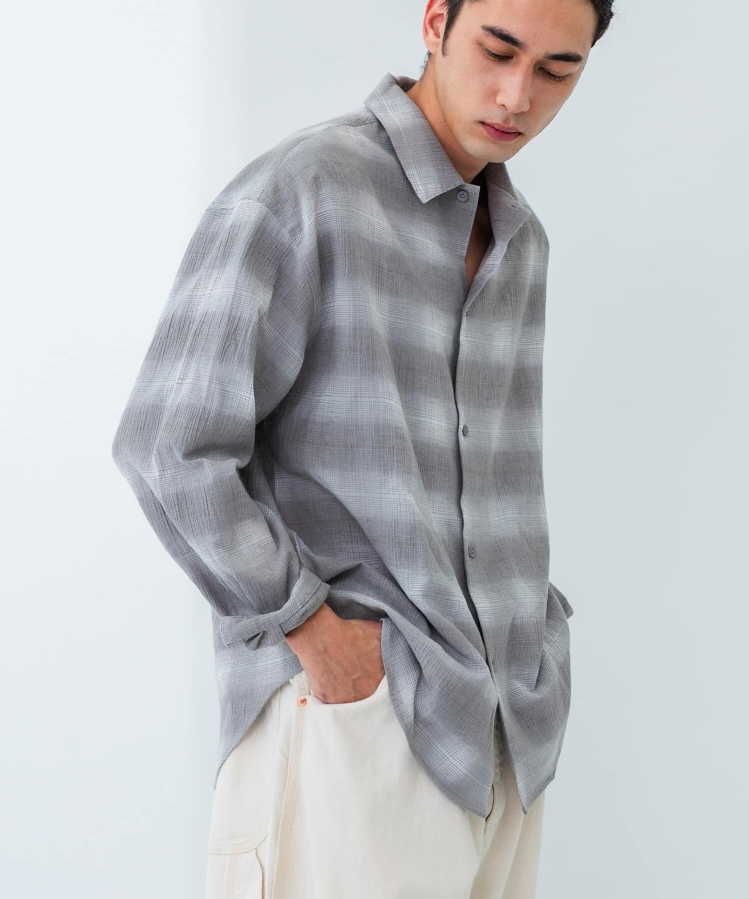 URBAN RESEARCH「オンブレーチェックシャツ」|シャツ・ブラウス|