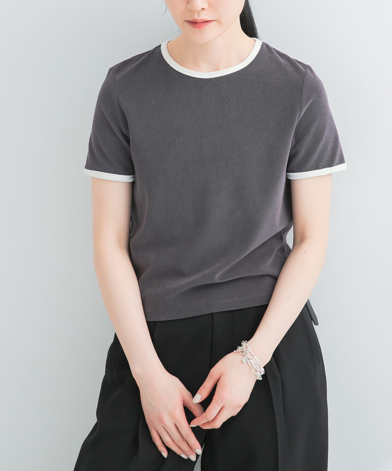 URBAN RESEARCH「パイルリンガーコンパクトTシャツ」|Tシャツ・カットソー|