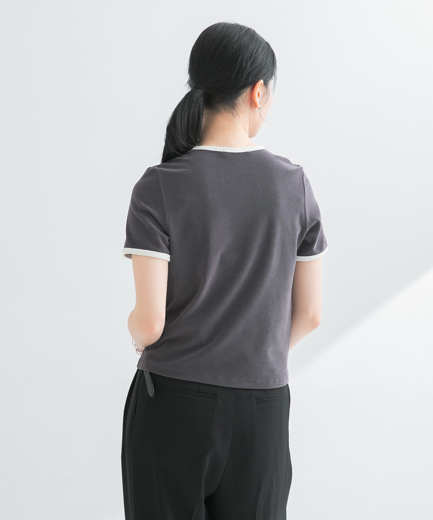 URBAN RESEARCH「パイルリンガーコンパクトTシャツ」|Tシャツ・カットソー|