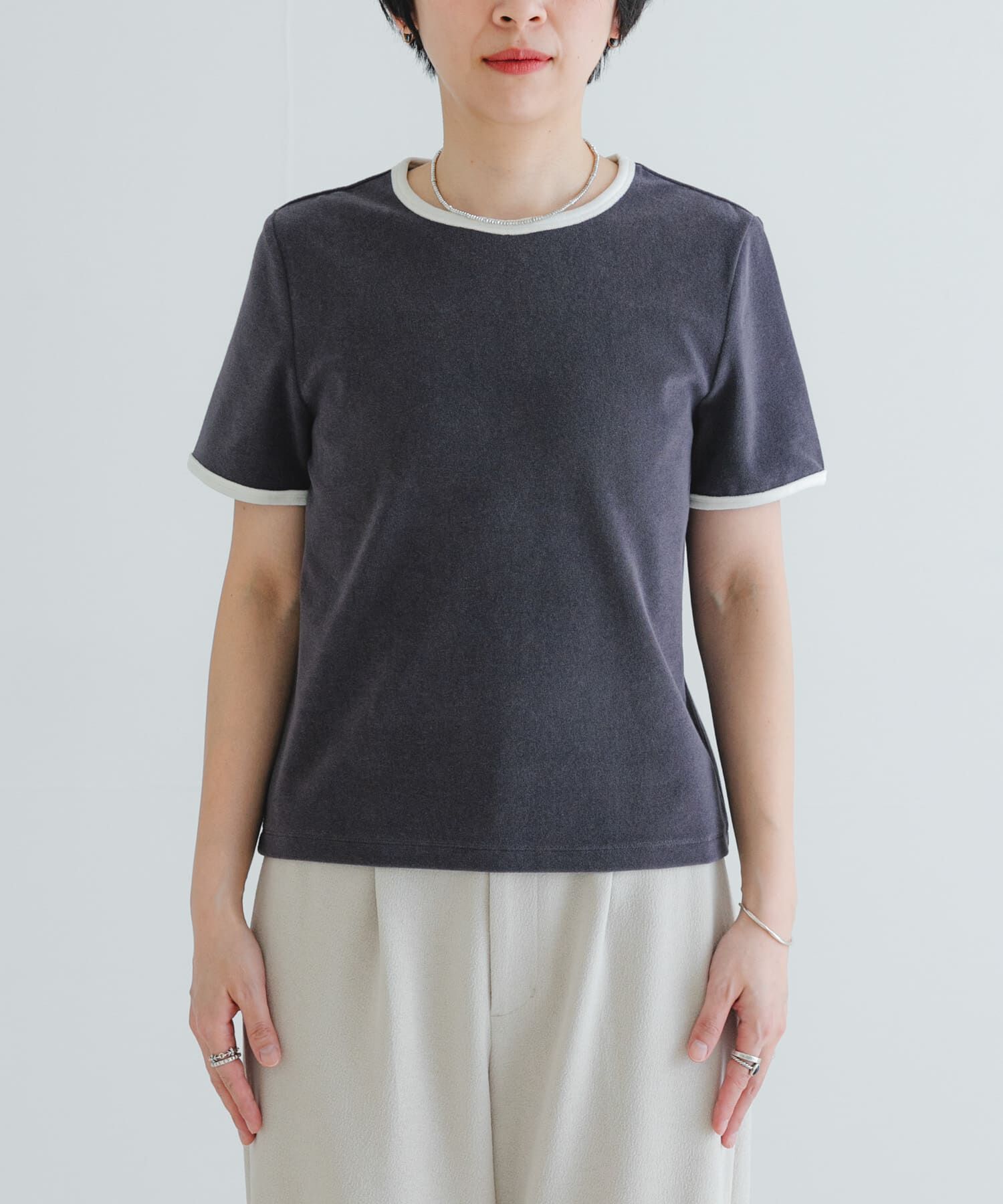 URBAN RESEARCH「パイルリンガーコンパクトTシャツ」|Tシャツ・カットソー|