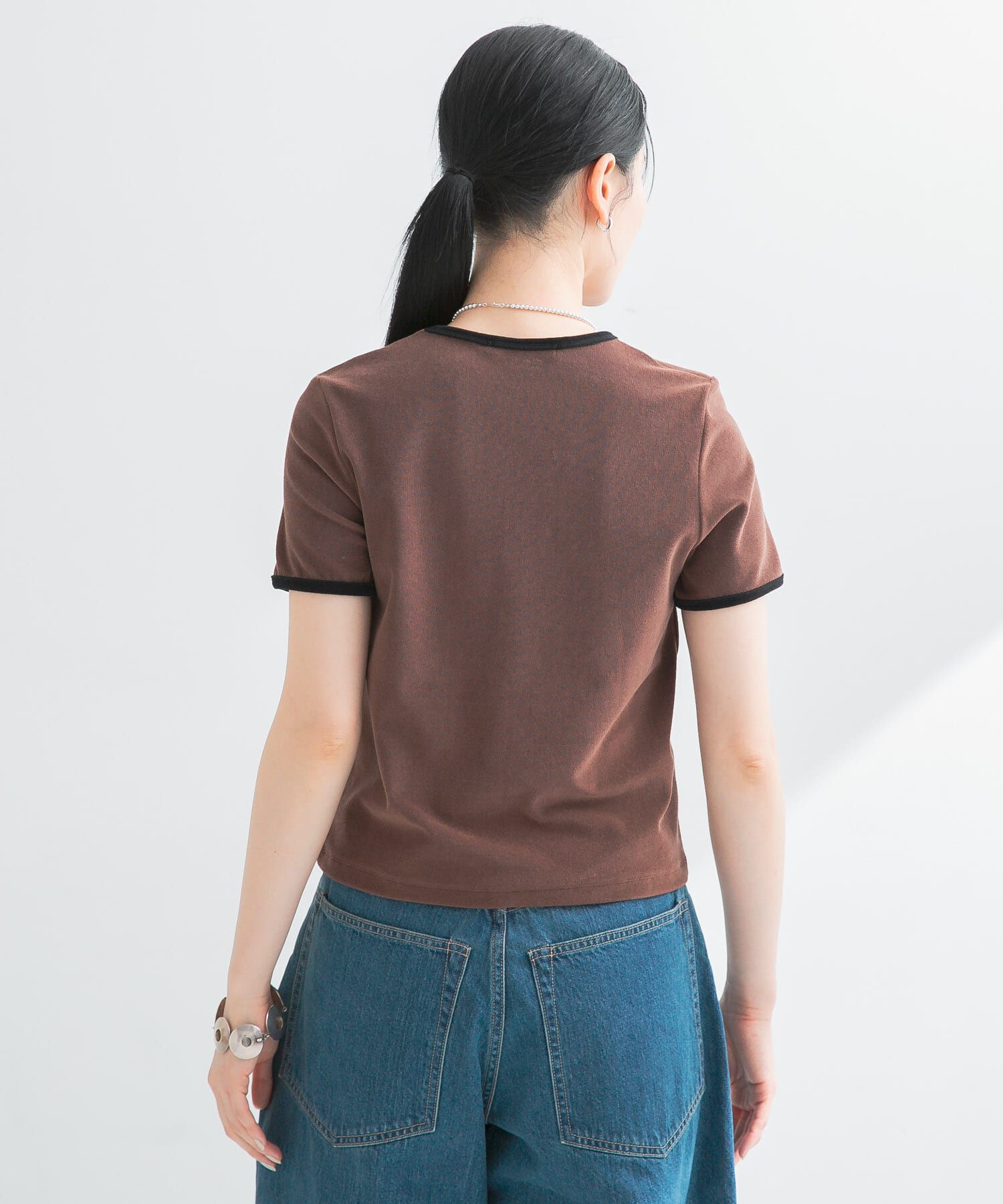 URBAN RESEARCH「パイルリンガーコンパクトTシャツ」|Tシャツ・カットソー|