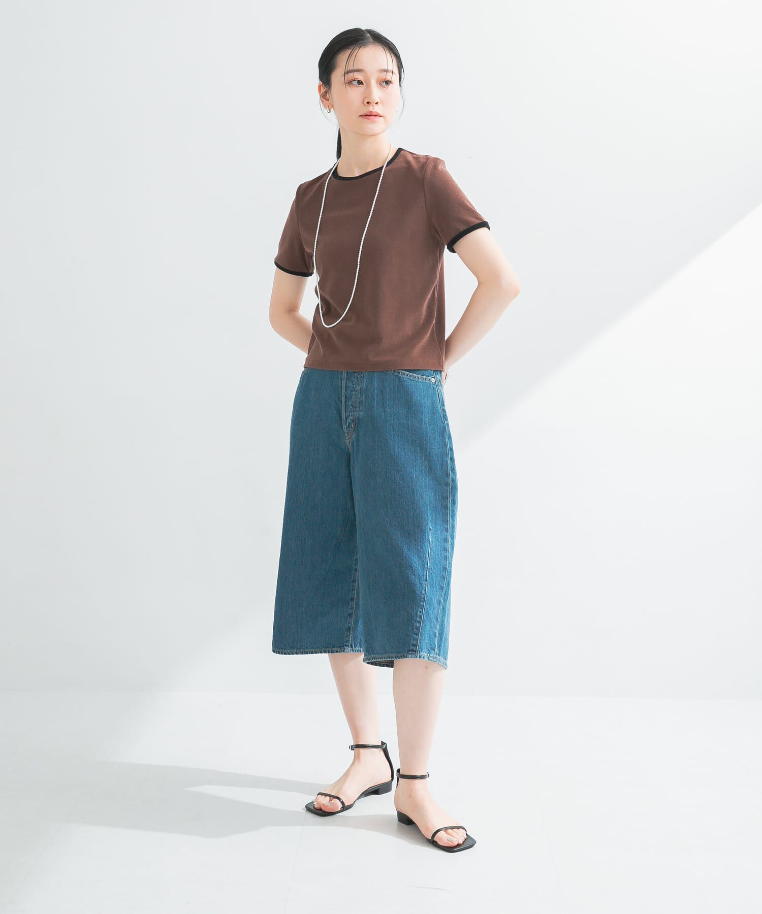 URBAN RESEARCH「パイルリンガーコンパクトTシャツ」|Tシャツ・カットソー|