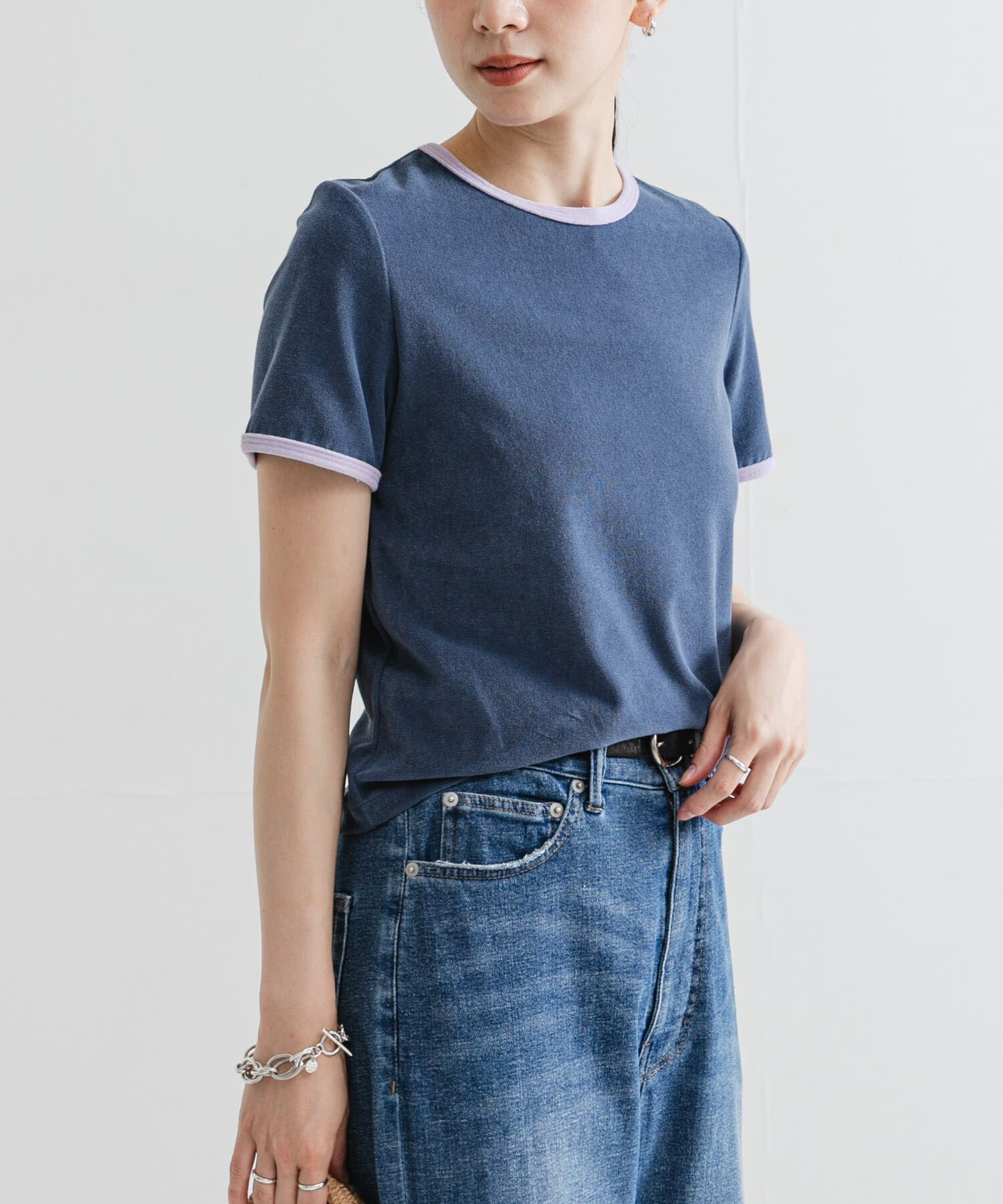 URBAN RESEARCH「パイルリンガーコンパクトTシャツ」|Tシャツ・カットソー|