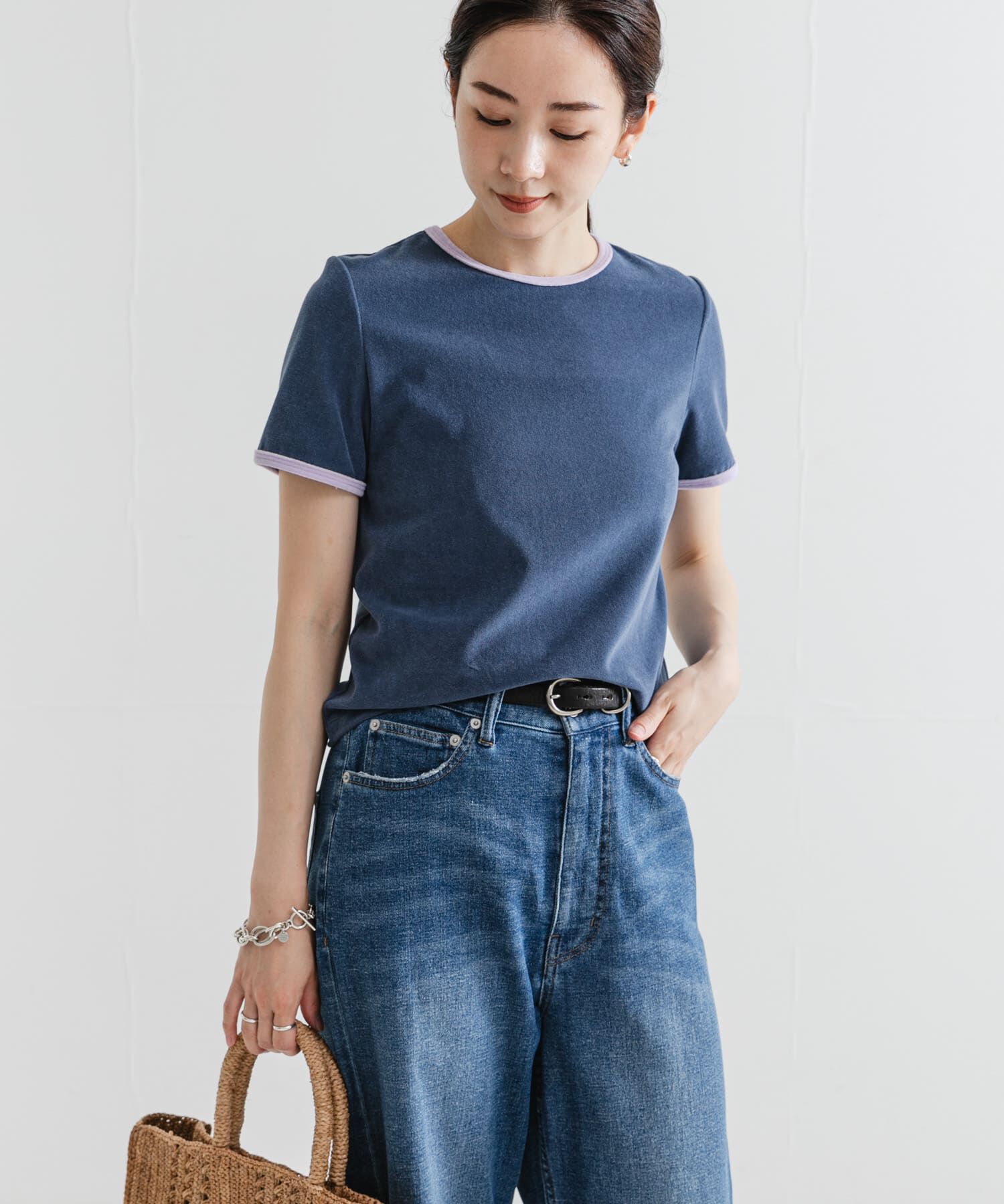 URBAN RESEARCH「パイルリンガーコンパクトTシャツ」|Tシャツ・カットソー|