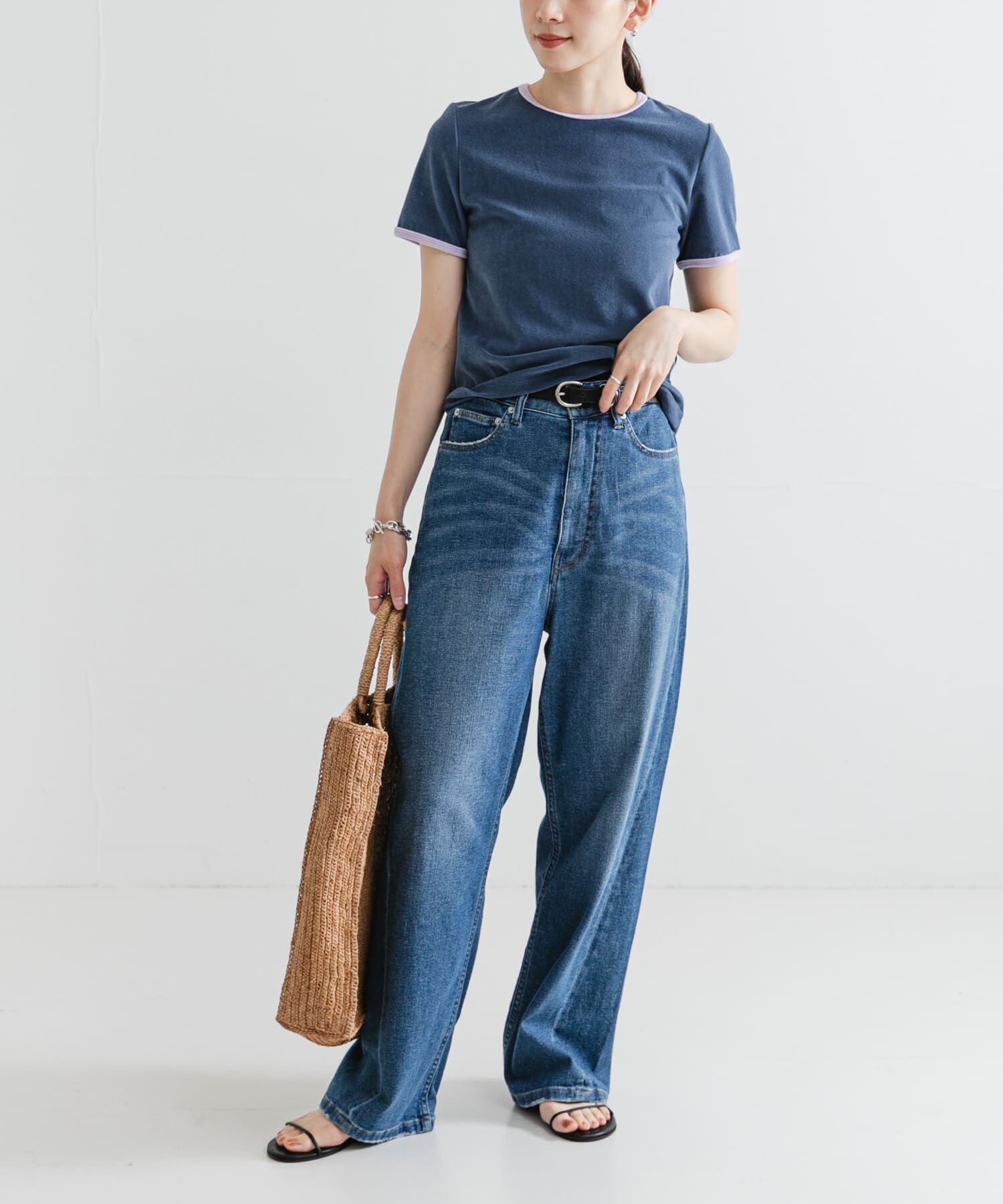 URBAN RESEARCH「パイルリンガーコンパクトTシャツ」|Tシャツ・カットソー|