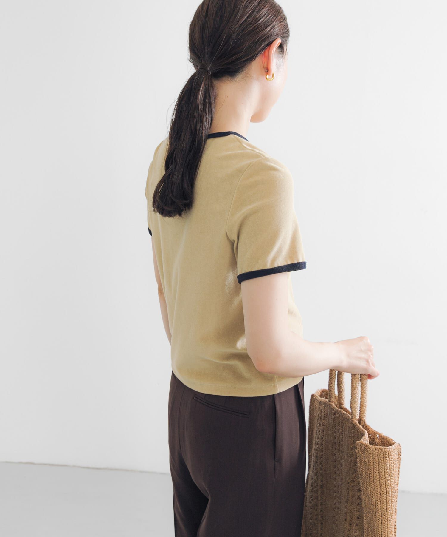 URBAN RESEARCH「パイルリンガーコンパクトTシャツ」|Tシャツ・カットソー|