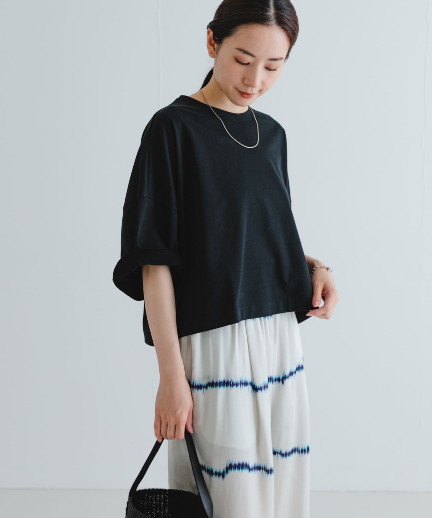 URBAN RESEARCH「ショート丈ハーフスリーブカットソー」|Tシャツ・カットソー|