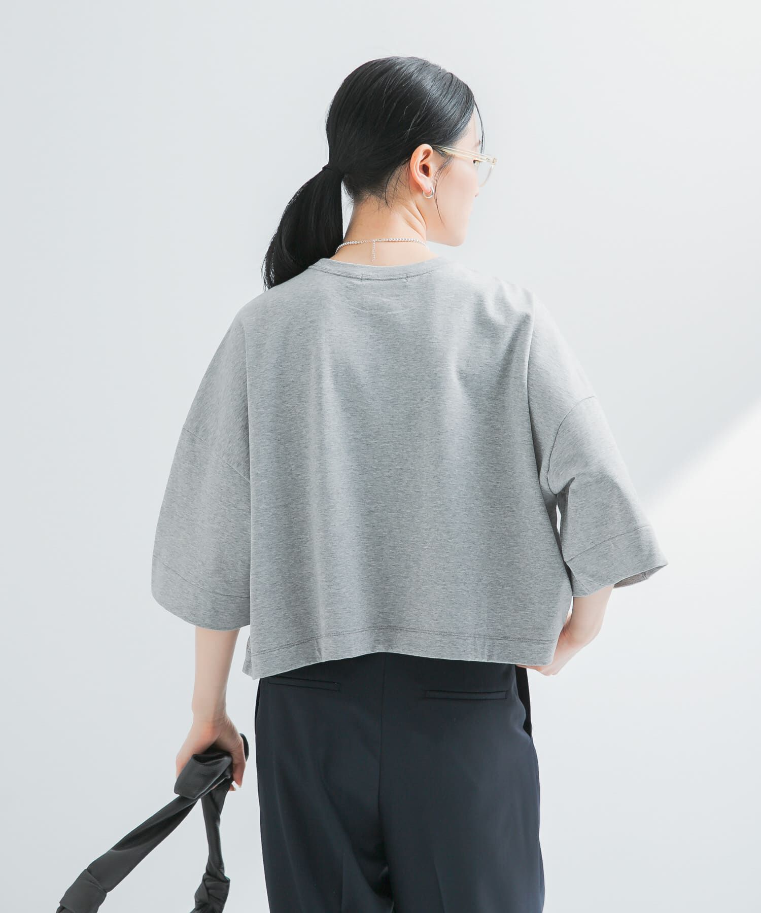 URBAN RESEARCH「ショート丈ハーフスリーブカットソー」|Tシャツ・カットソー|