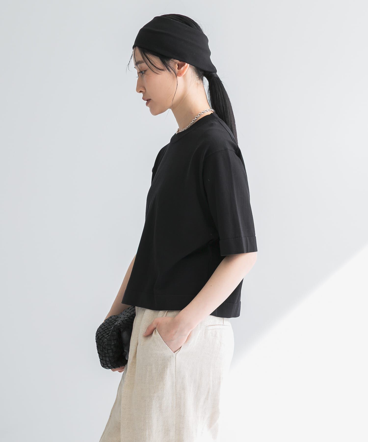 URBAN RESEARCH「new basic　ハイゲージニットTシャツ」|Tシャツ・カットソー|