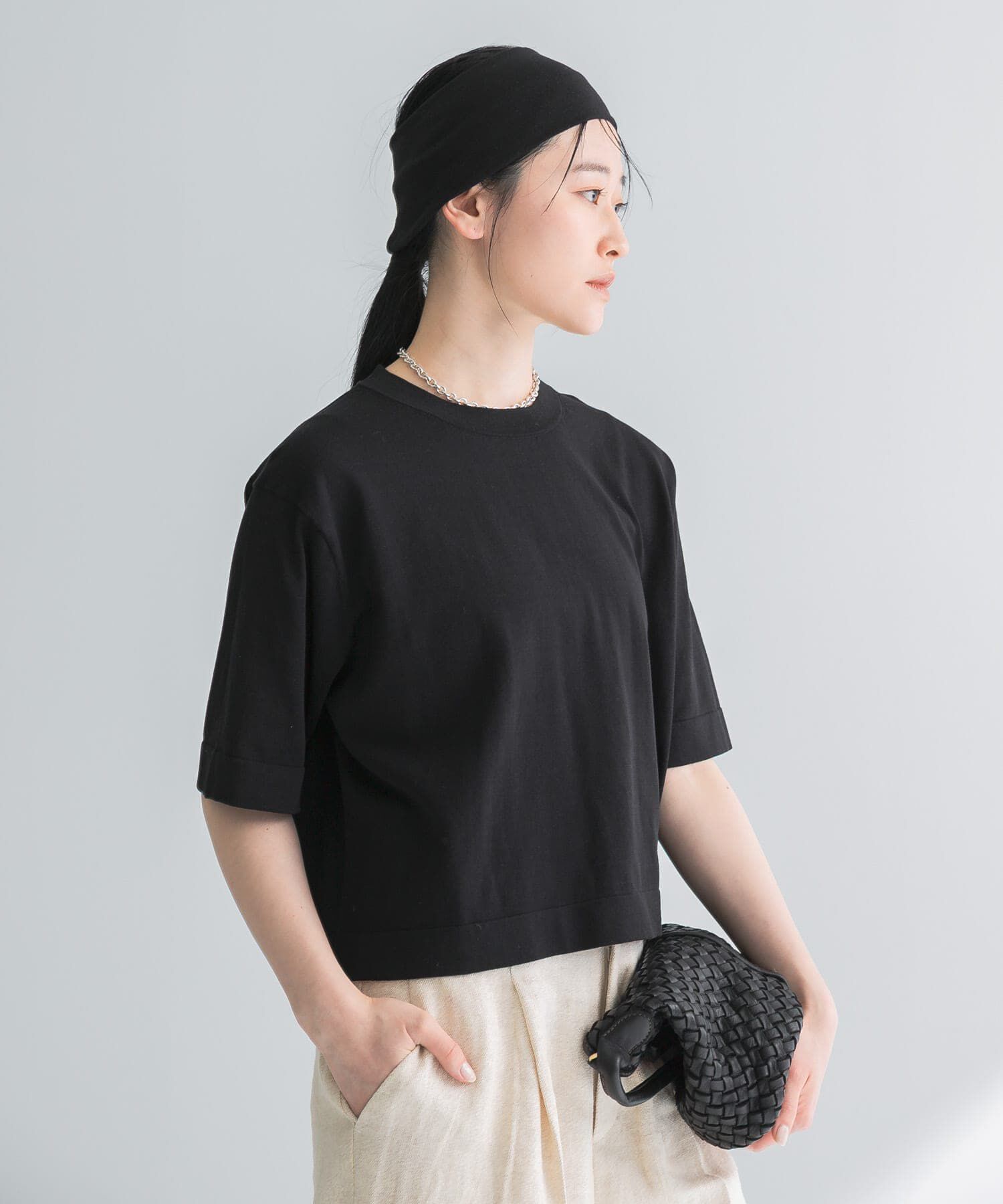 URBAN RESEARCH「new basic　ハイゲージニットTシャツ」|Tシャツ・カットソー|