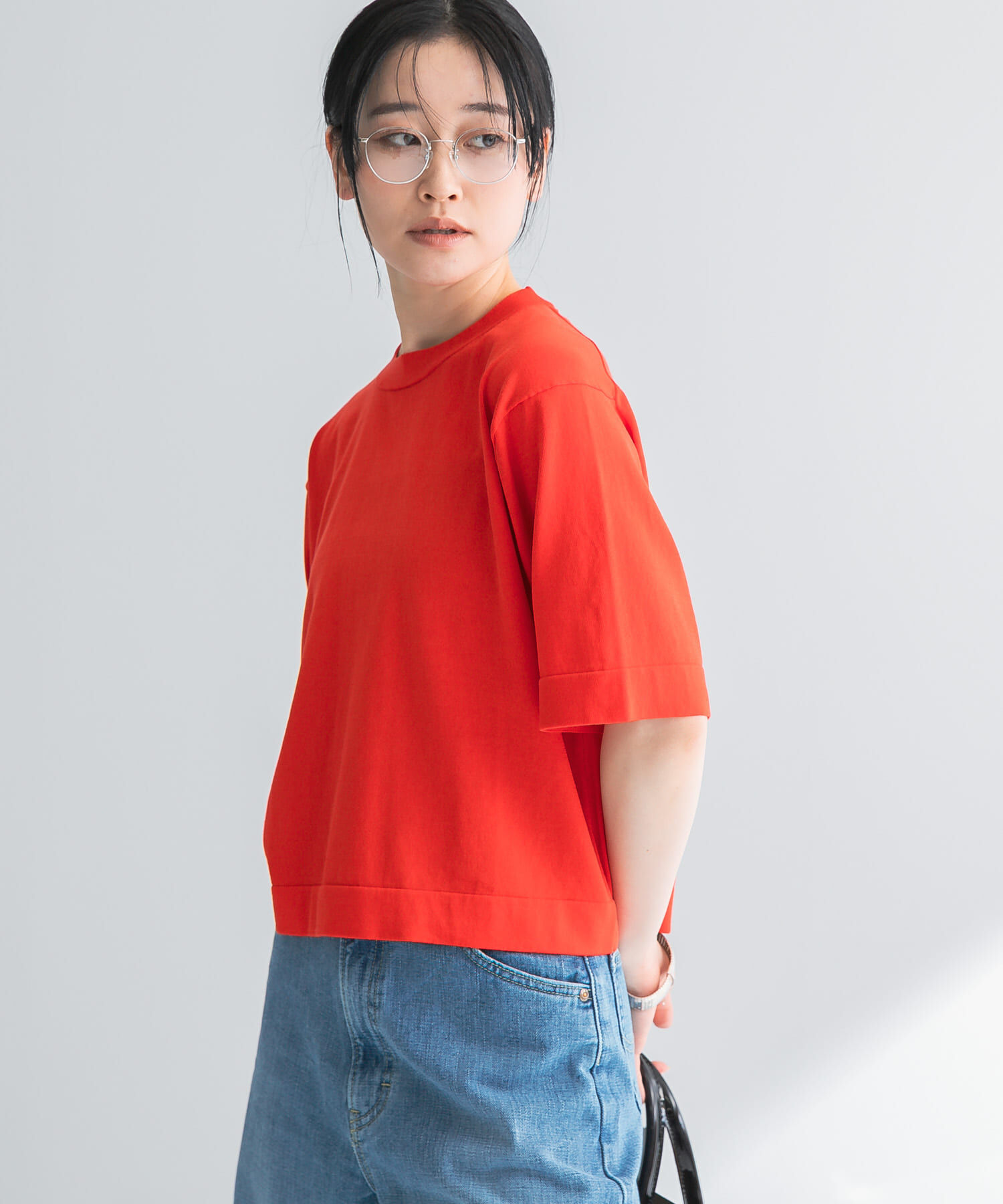 URBAN RESEARCH「new basic　ハイゲージニットTシャツ」|Tシャツ・カットソー|