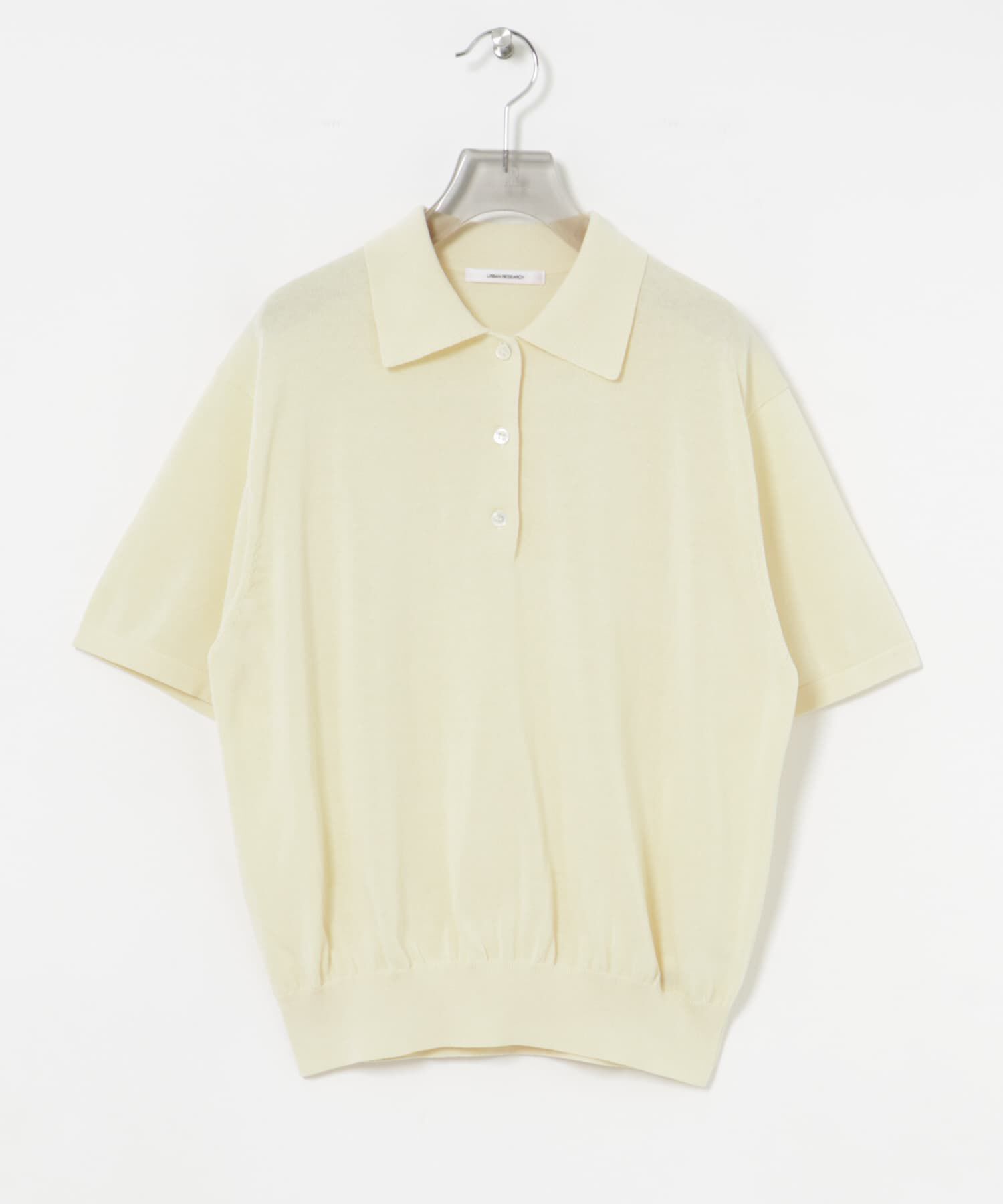 URBAN RESEARCH「シャツカラーハーフスリーブニット」|ニット・セーター|