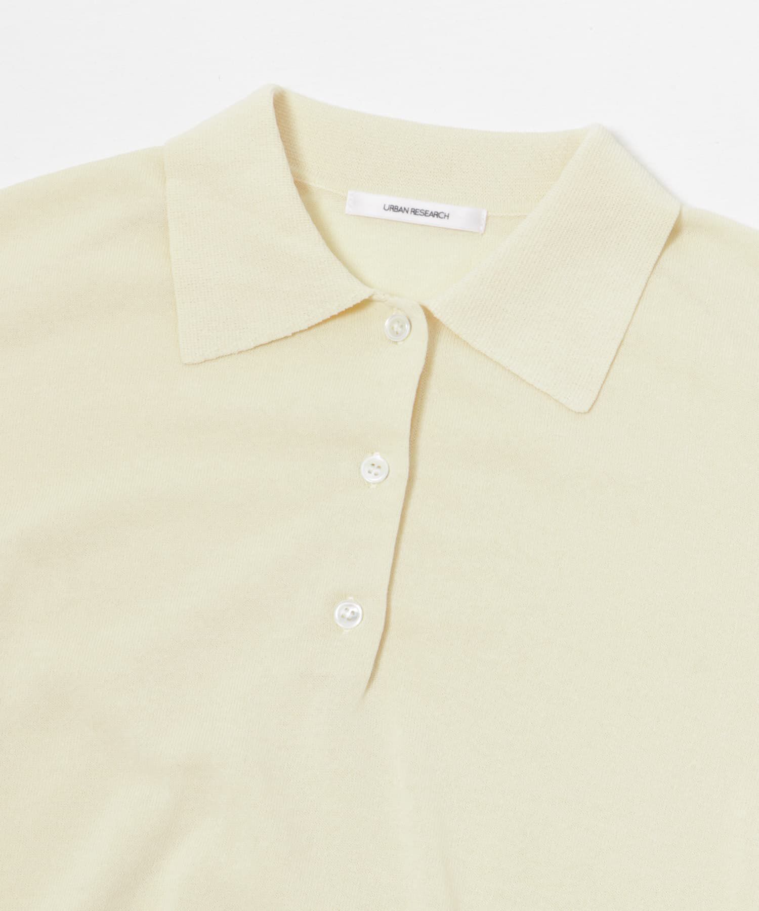 URBAN RESEARCH「シャツカラーハーフスリーブニット」|ニット・セーター|