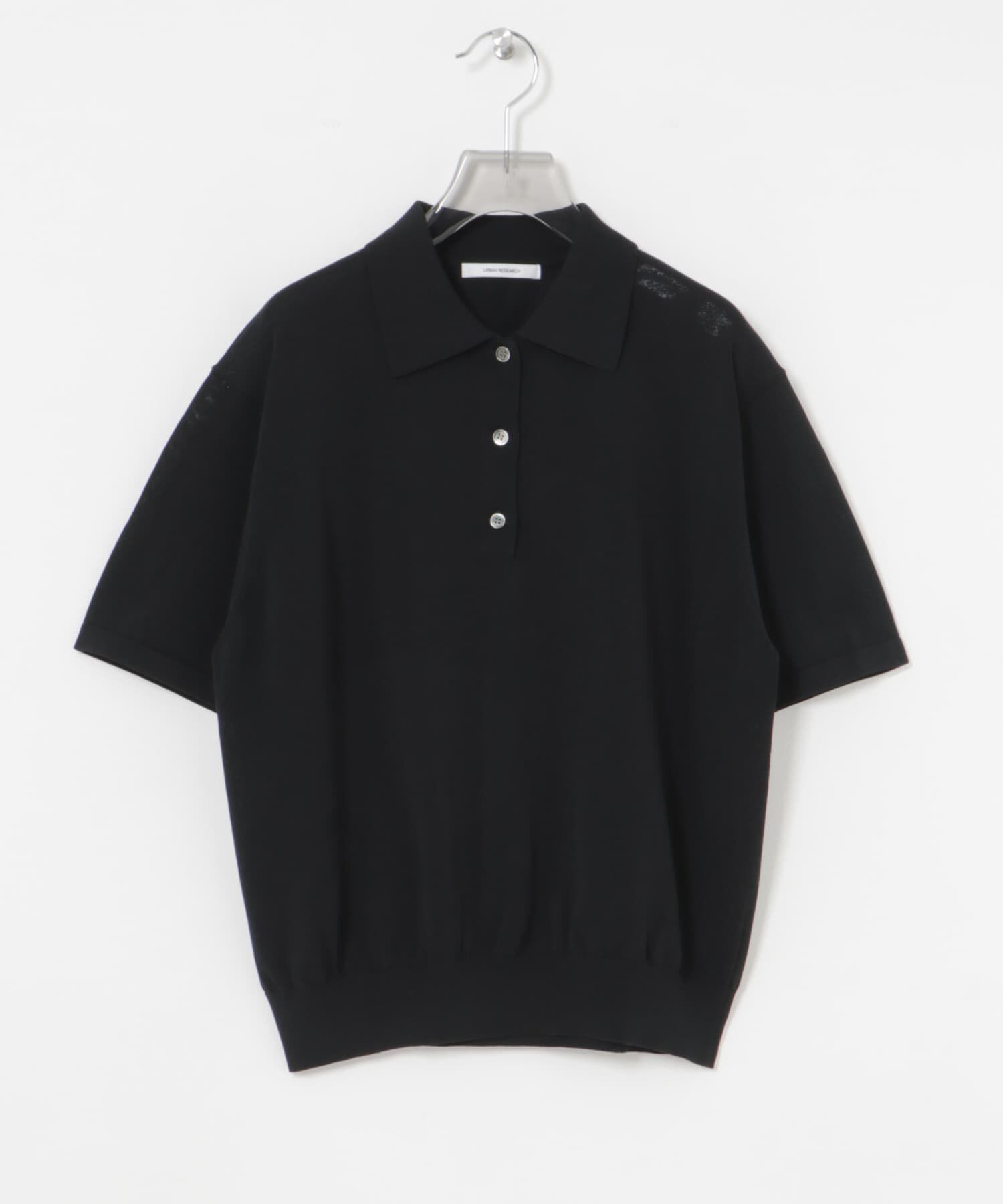 URBAN RESEARCH「シャツカラーハーフスリーブニット」|ニット・セーター|