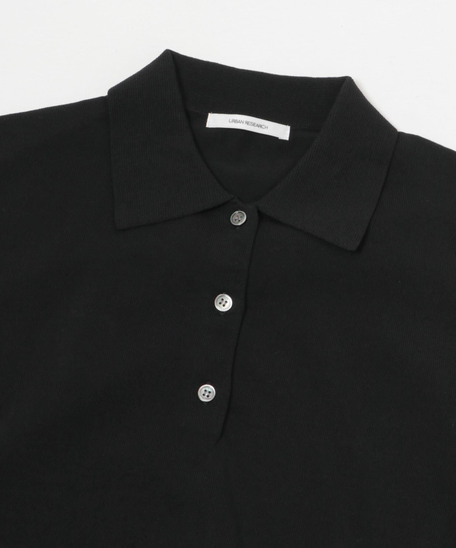 URBAN RESEARCH「シャツカラーハーフスリーブニット」|ニット・セーター|