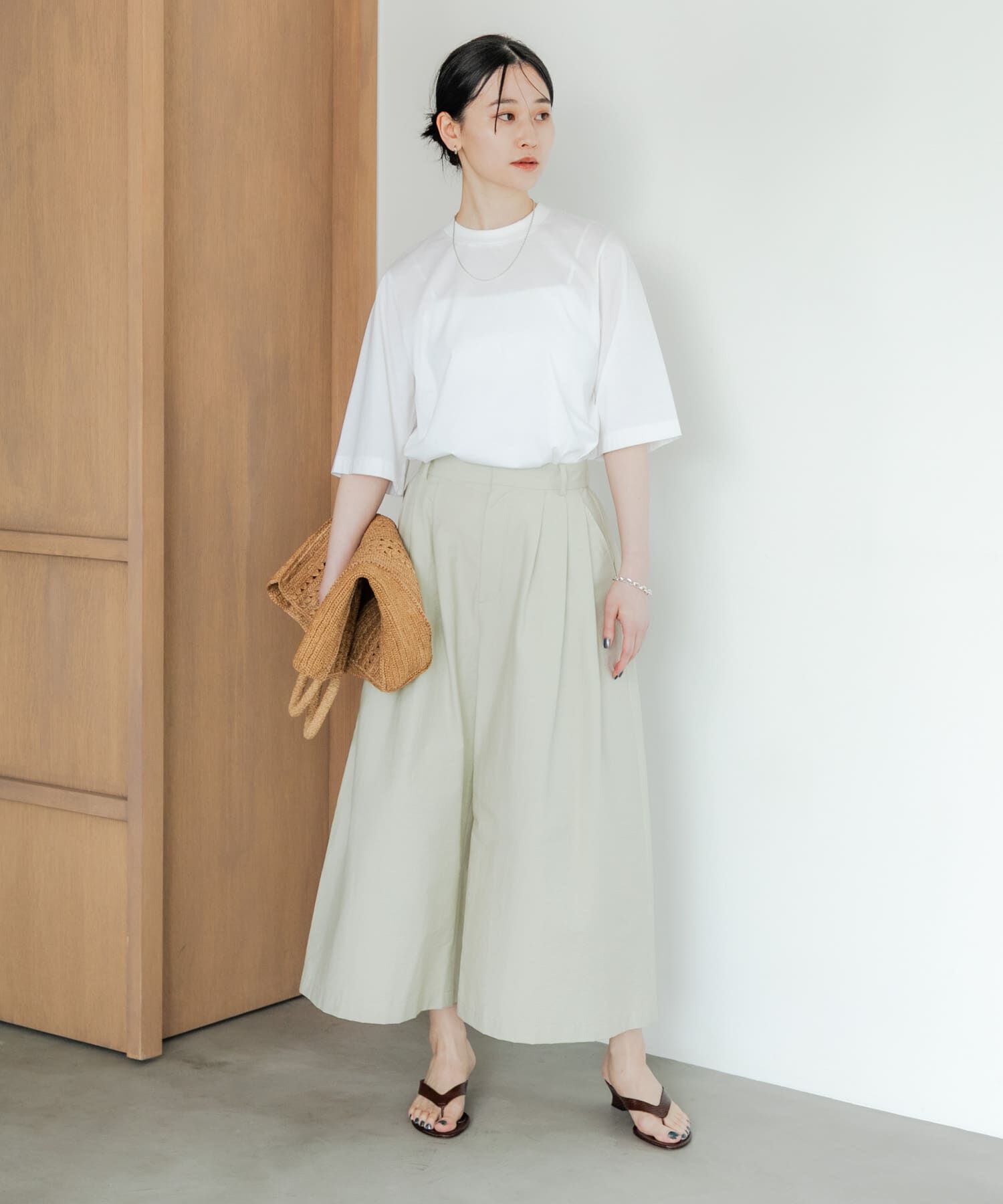 URBAN RESEARCH「『2サイズ展開』コットンナイロンタックワイドパンツ」|その他|