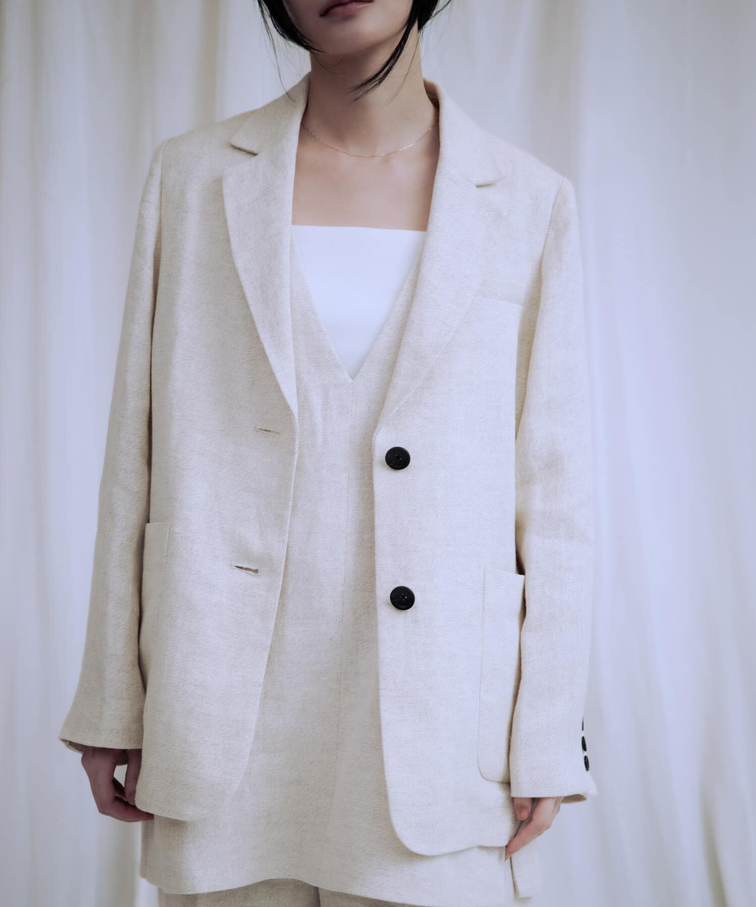 URBAN RESEARCH「new basic　リネンチュニックベスト」|ベスト・ジレ|