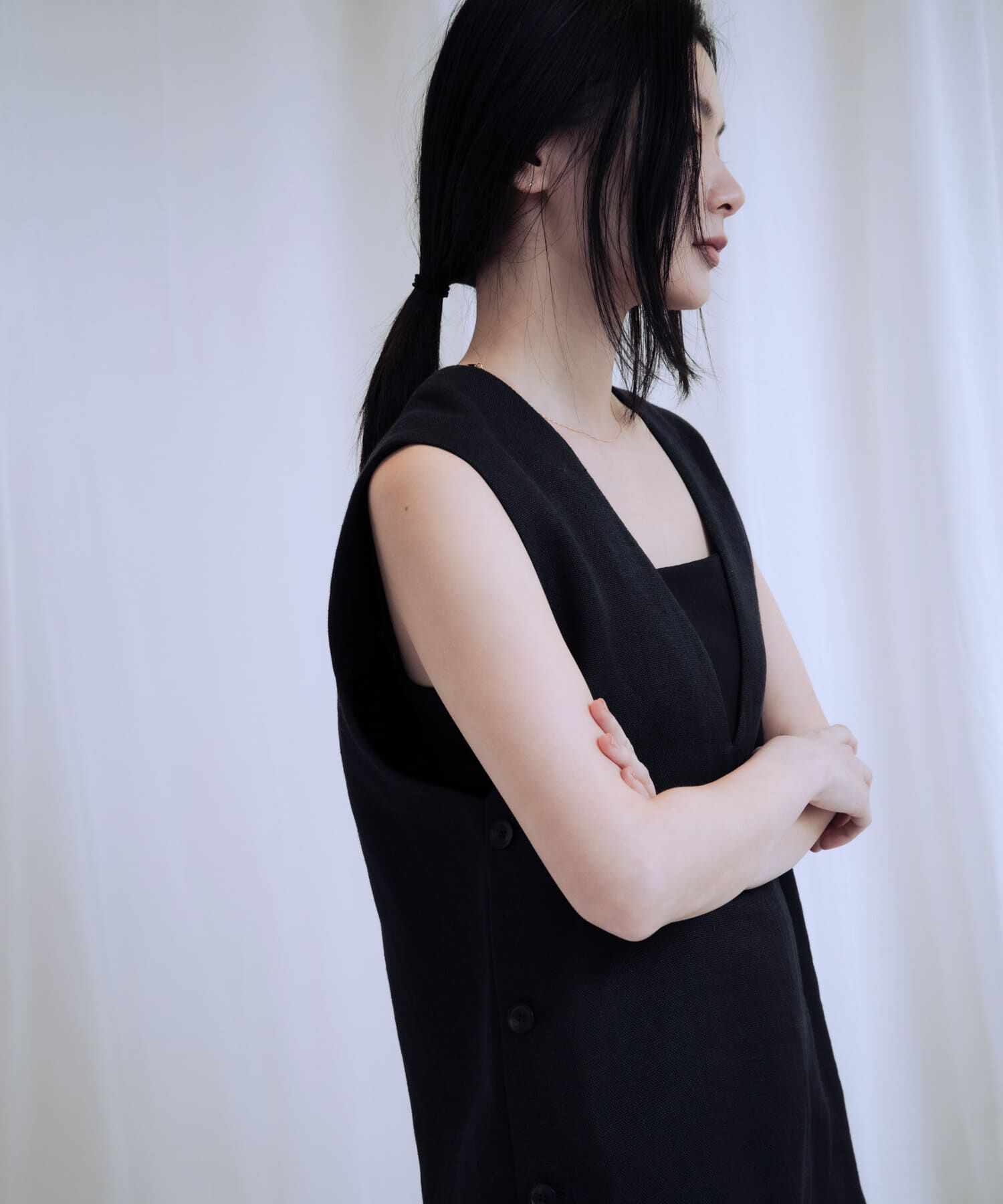 URBAN RESEARCH「new basic　リネンチュニックベスト」|ベスト・ジレ|