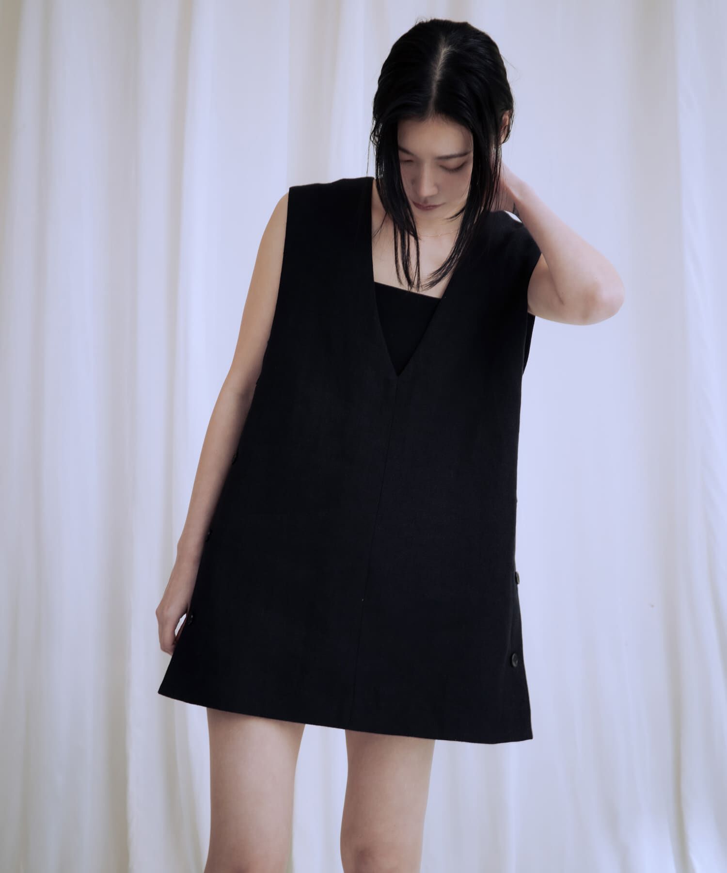 URBAN RESEARCH「new basic　リネンチュニックベスト」|ベスト・ジレ|