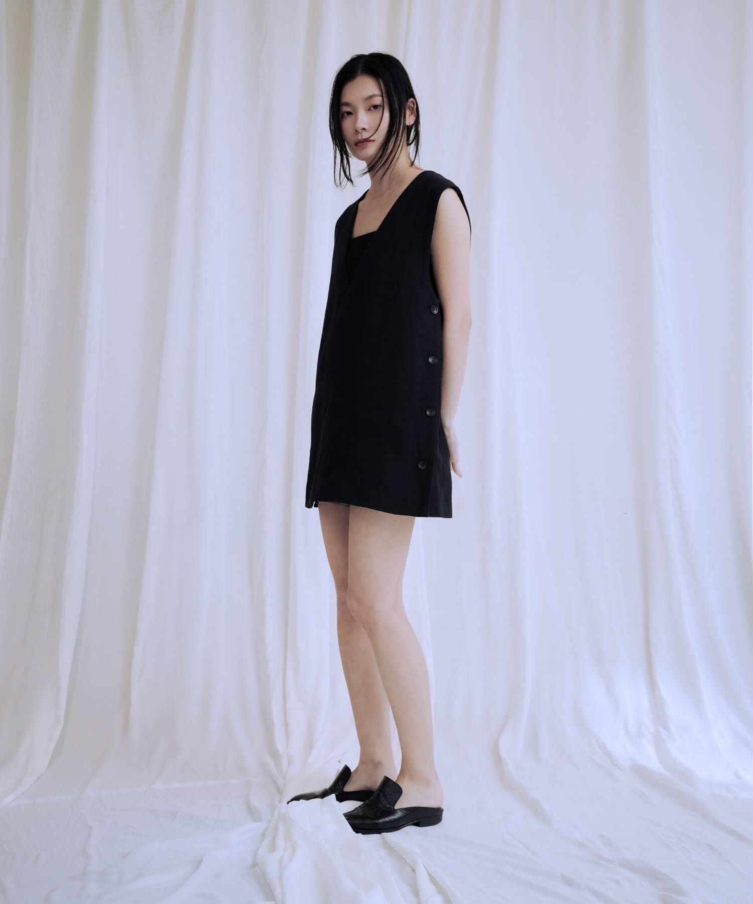 URBAN RESEARCH「new basic　リネンチュニックベスト」|ベスト・ジレ|