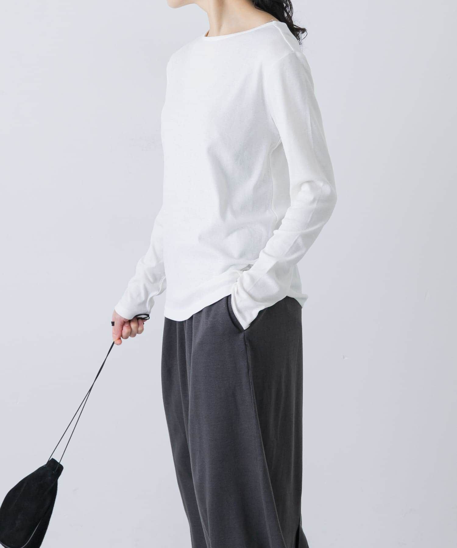 かぐれ「ハイツイストコットンボートカットソー」|Tシャツ・カットソー|