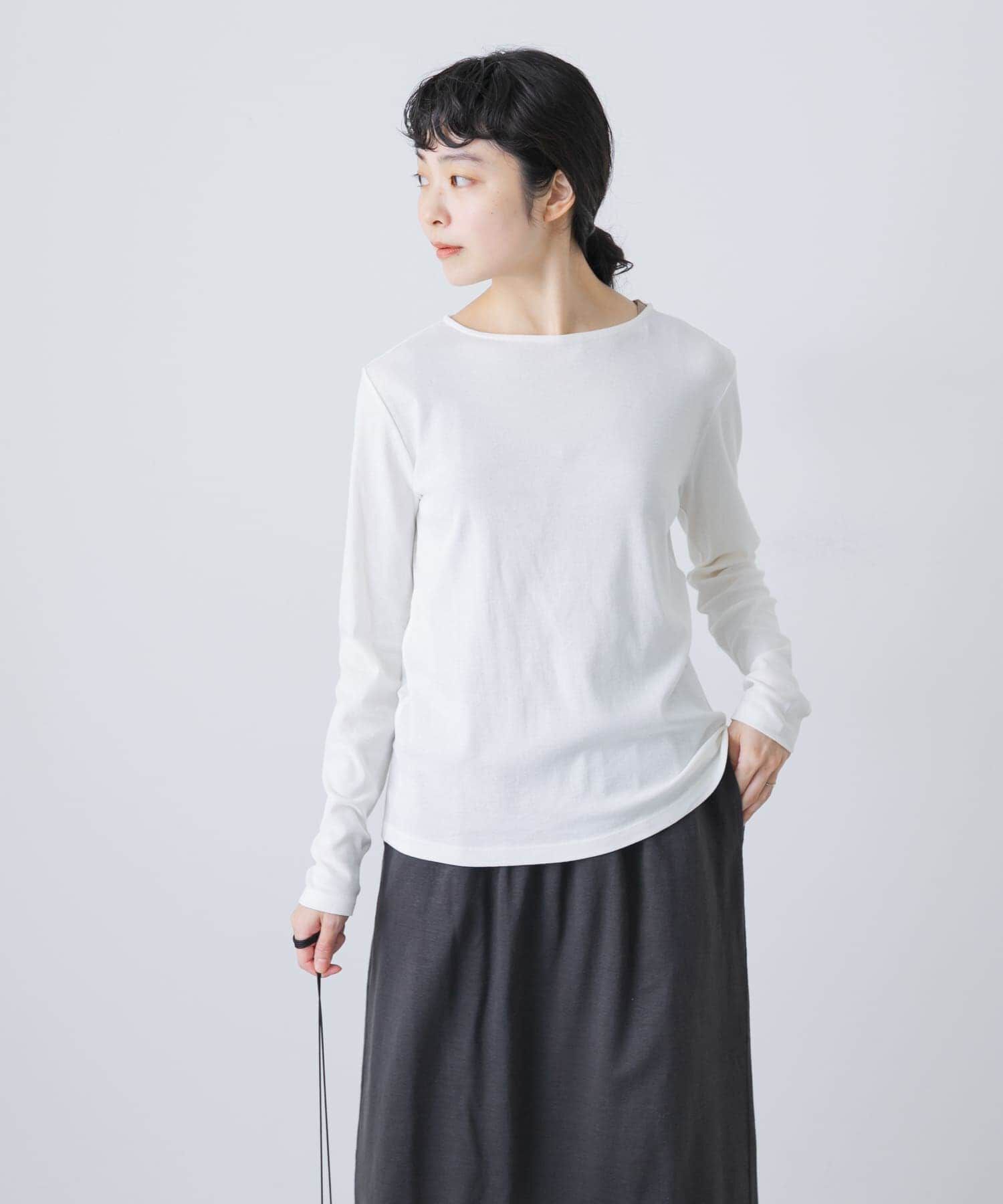 かぐれ「ハイツイストコットンボートカットソー」|Tシャツ・カットソー|