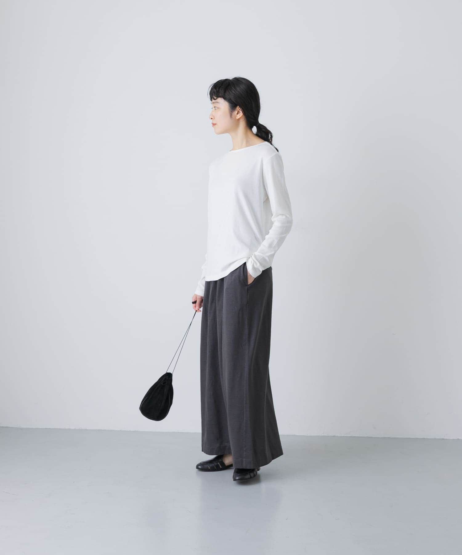 かぐれ「ハイツイストコットンボートカットソー」|Tシャツ・カットソー|