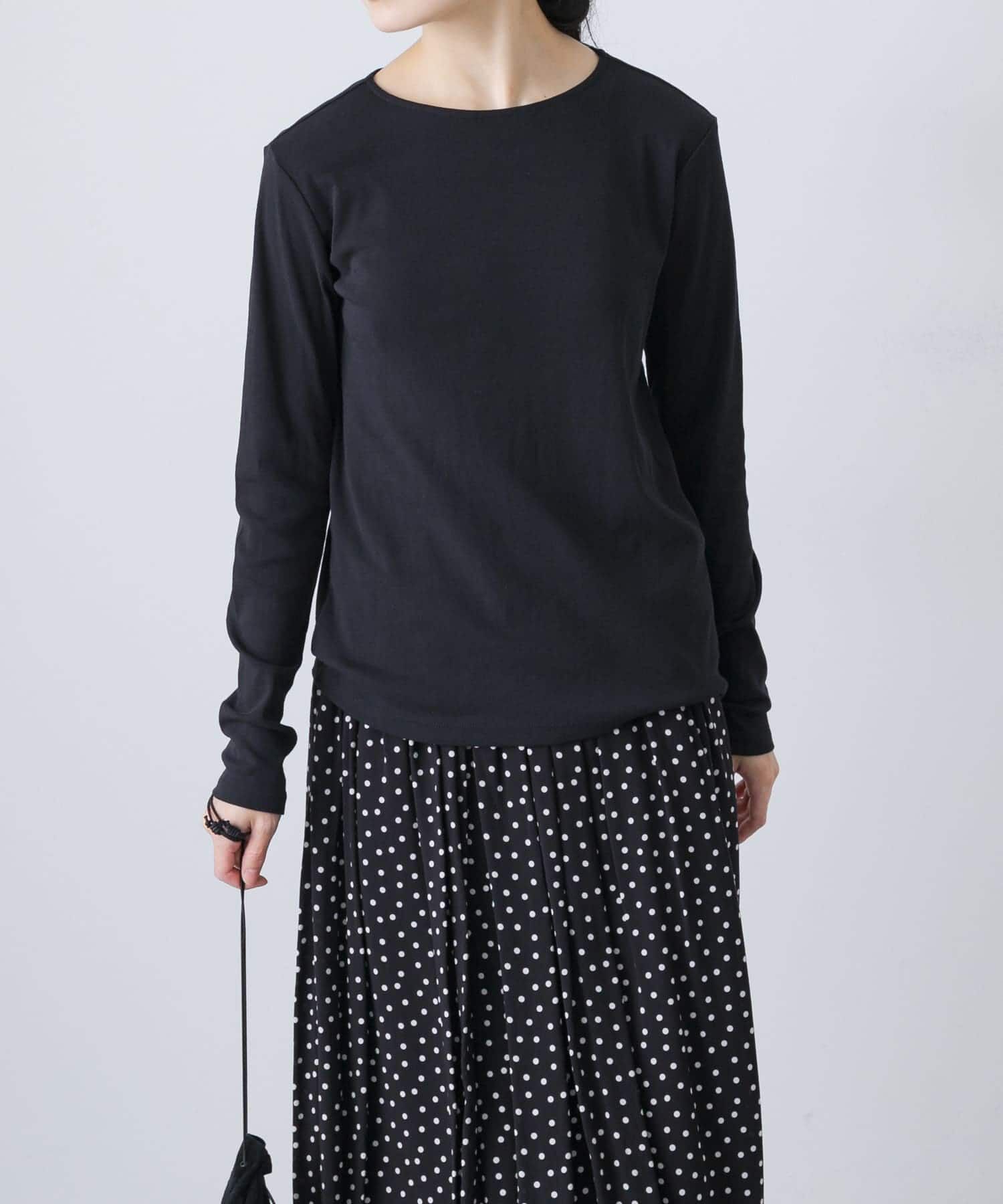 かぐれ「ハイツイストコットンボートカットソー」|Tシャツ・カットソー|