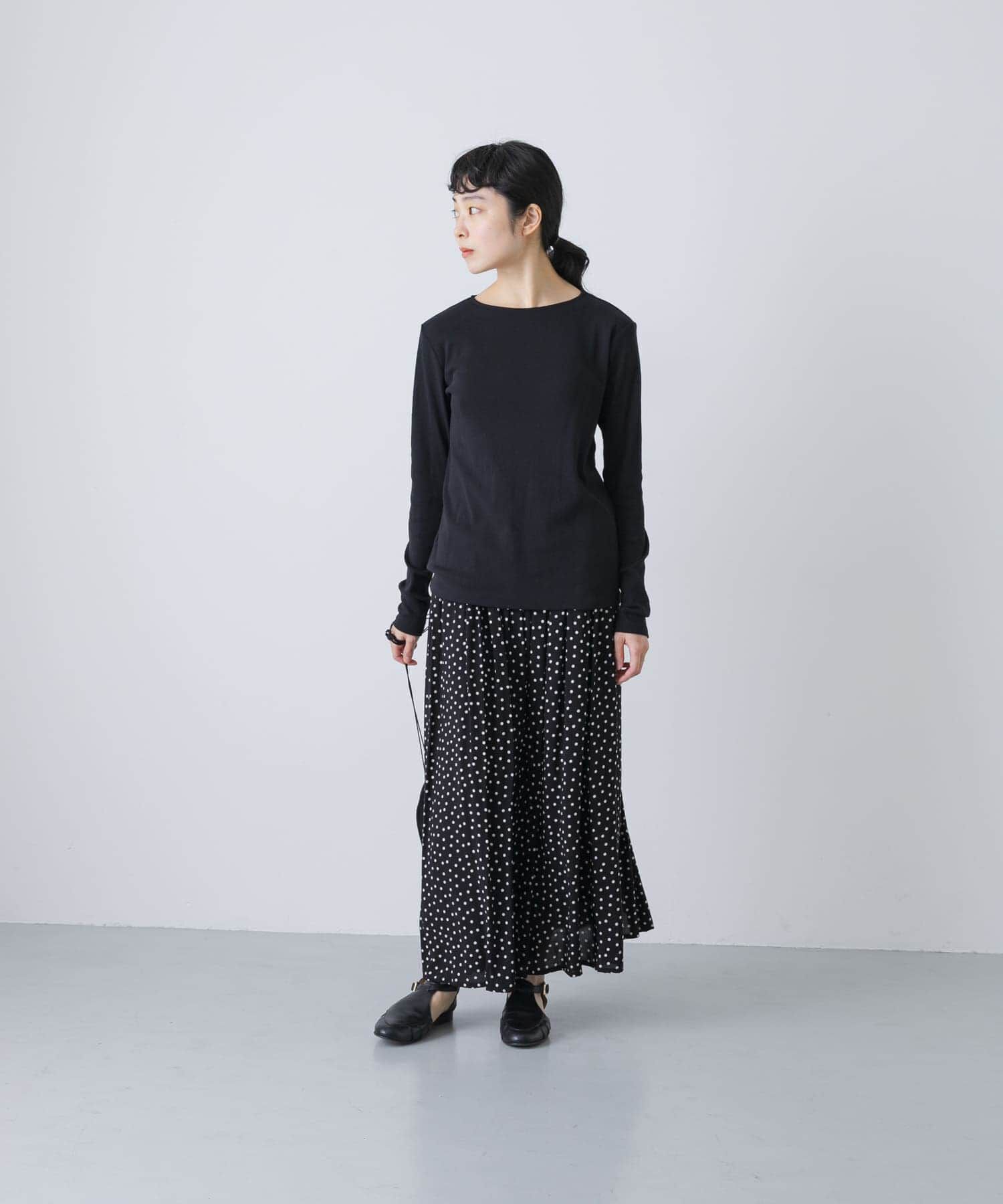 かぐれ「ハイツイストコットンボートカットソー」|Tシャツ・カットソー|