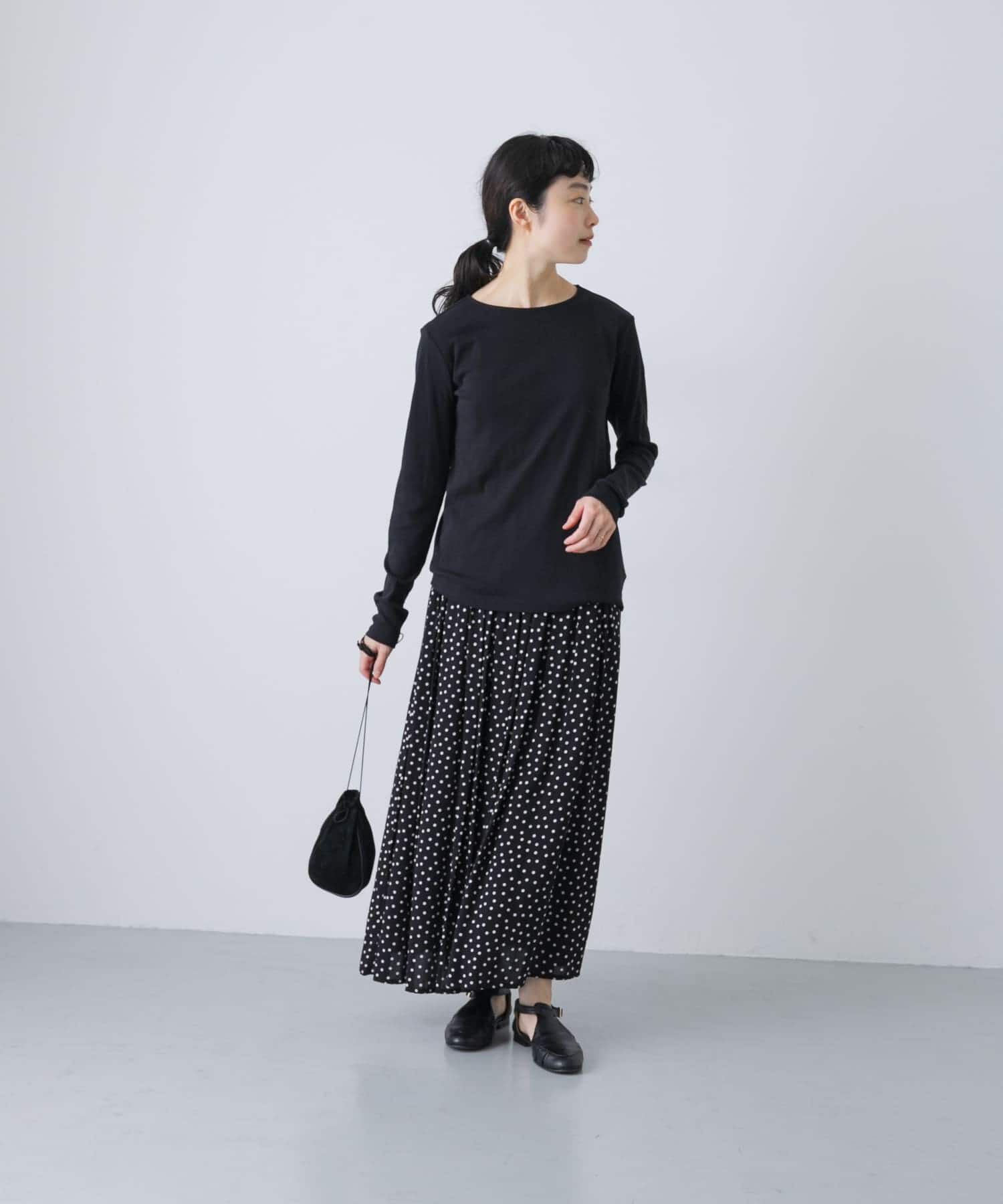 かぐれ「ハイツイストコットンボートカットソー」|Tシャツ・カットソー|